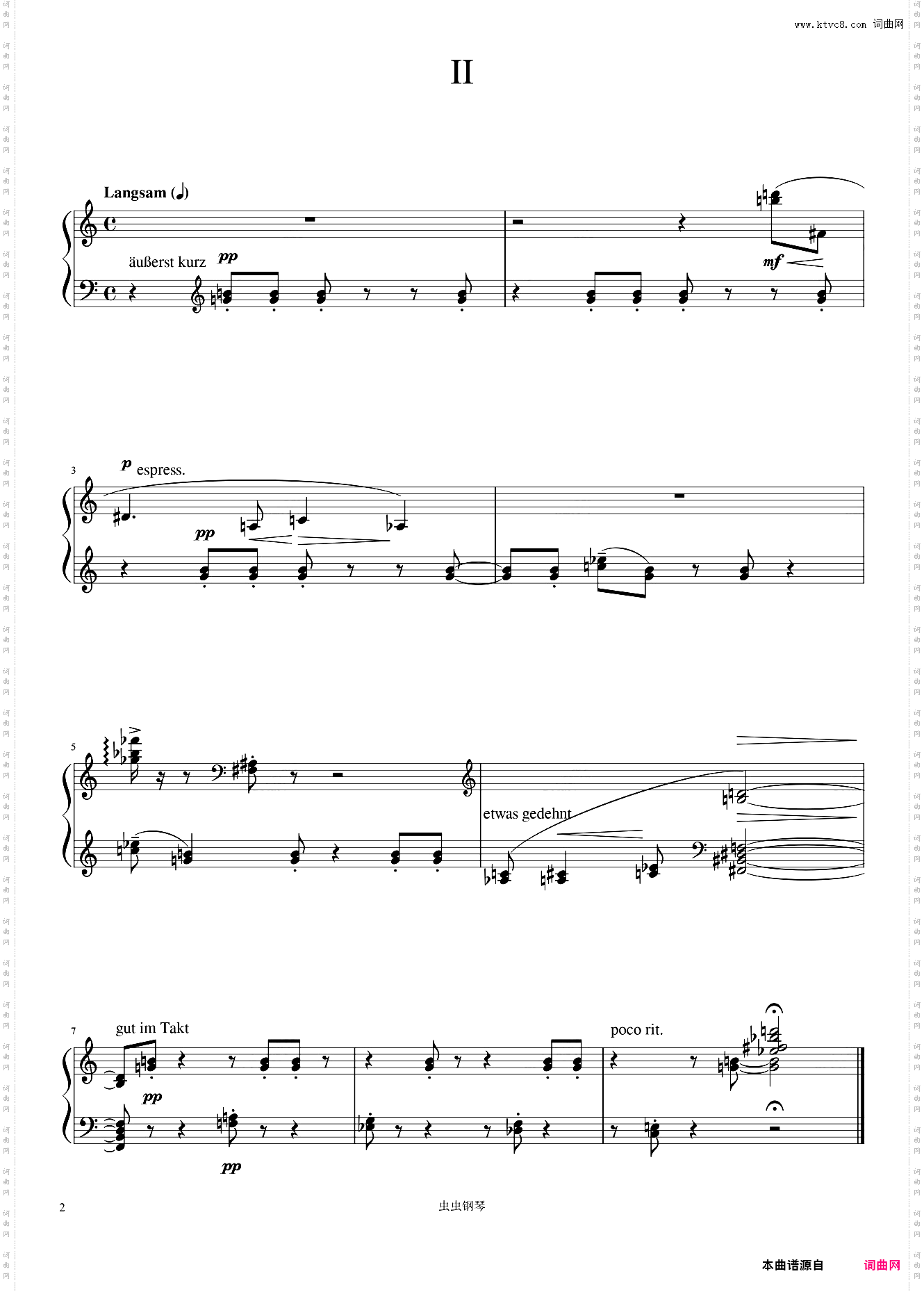 Schoenberg - Sechs kleine Klavierstücke Op· 19