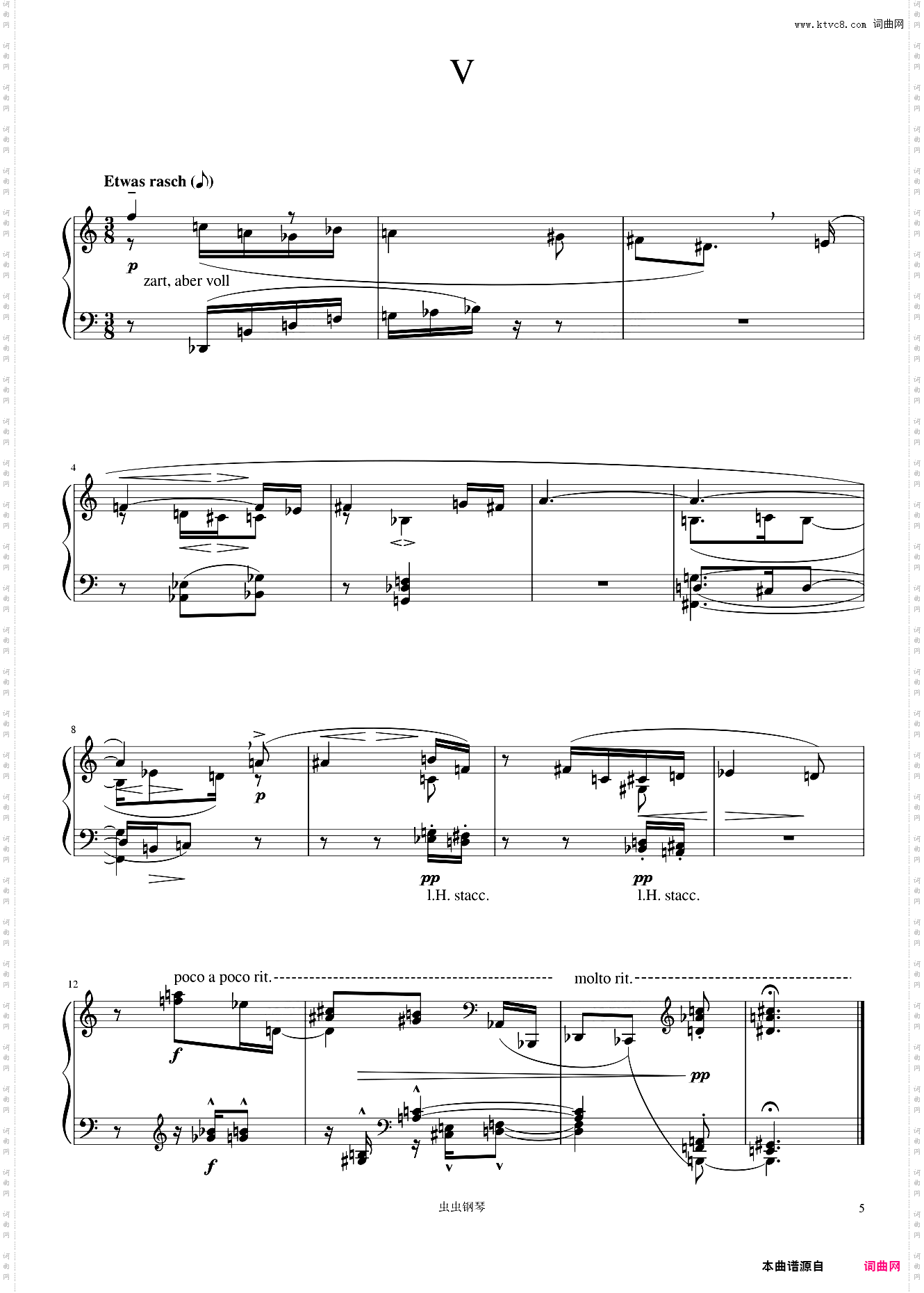 Schoenberg - Sechs kleine Klavierstücke Op· 19