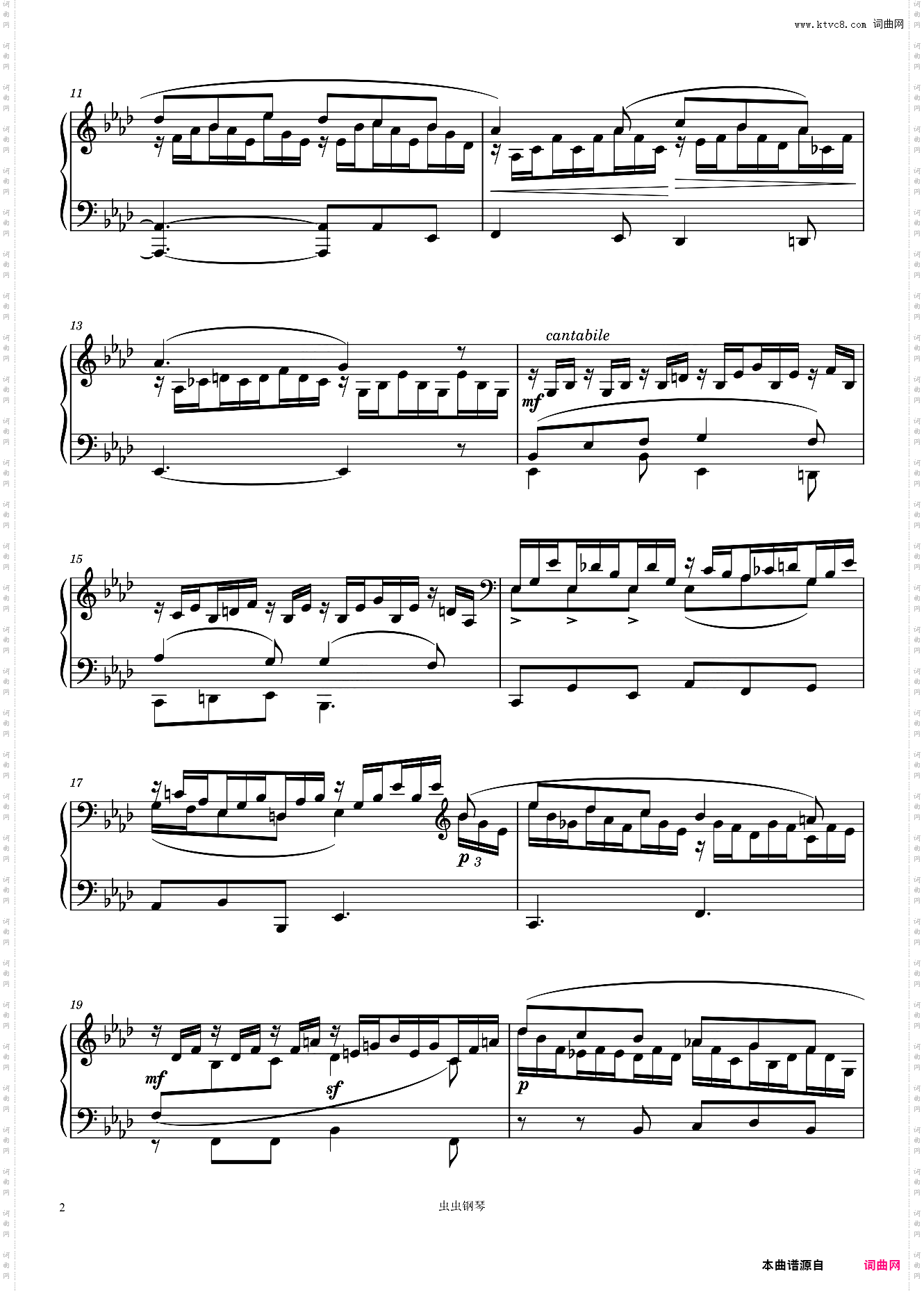 Song without Words Duetto Op· 38 No· 6