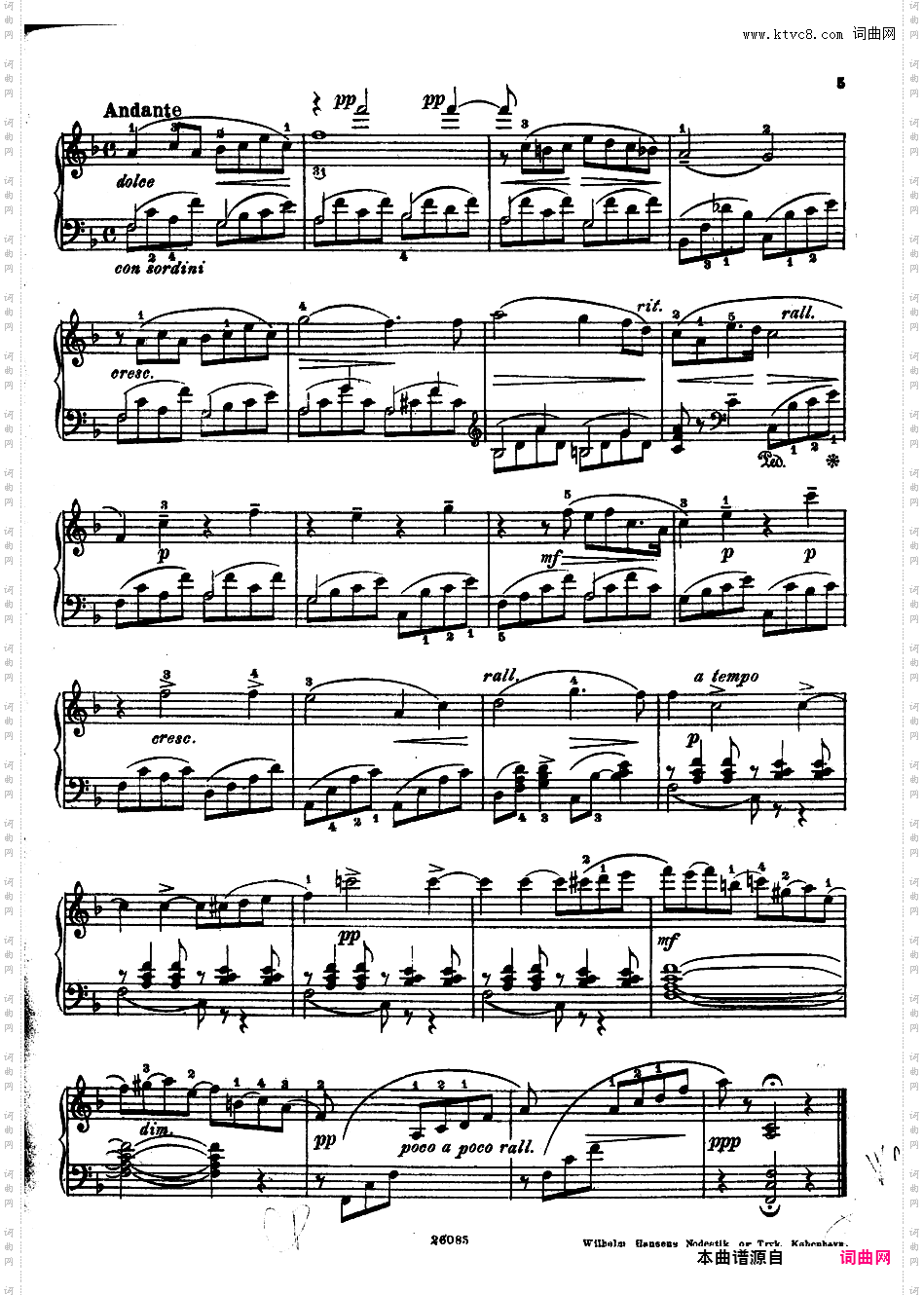 约瑟兰摇篮曲 Berceuse de Jocelyn_钢琴独奏