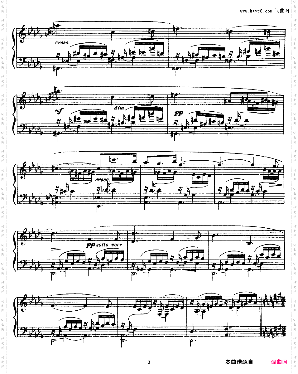 降D大调音诗 Poem in D-flat Major Op·41