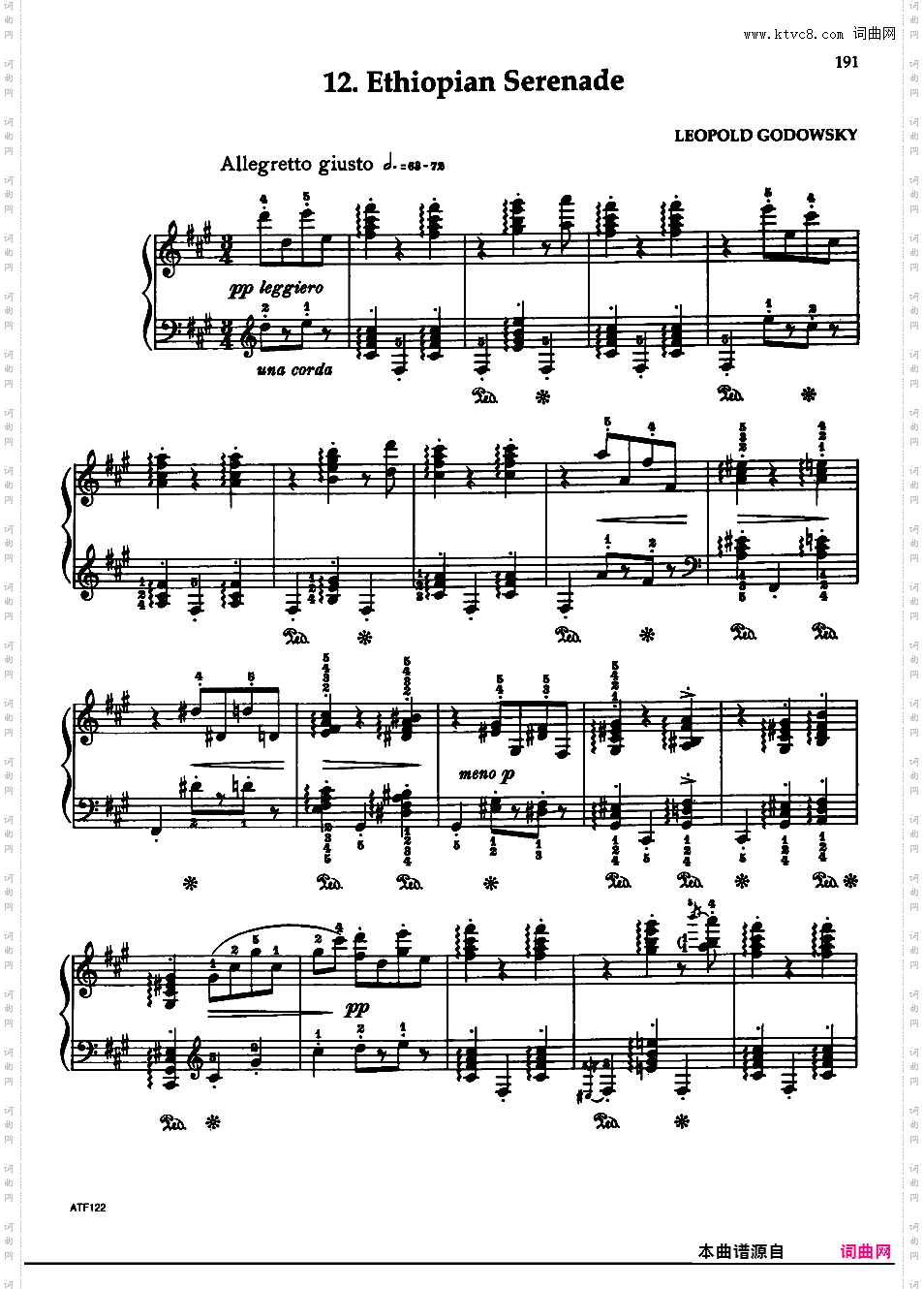 12 Ethiopian Serenade_30首 TriakontameronGodowsky Triakontameron