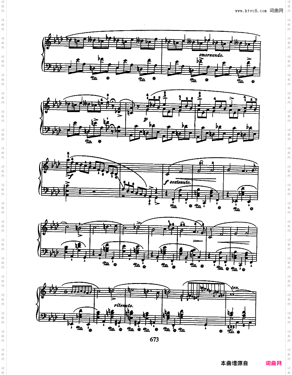 降A大调第一即兴曲 Op·29Chopin op29 Impromptu #1 in Ab_版本一