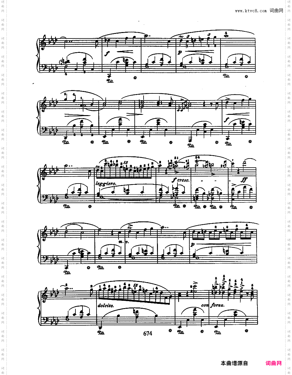 降A大调第一即兴曲 Op·29Chopin op29 Impromptu #1 in Ab_版本一