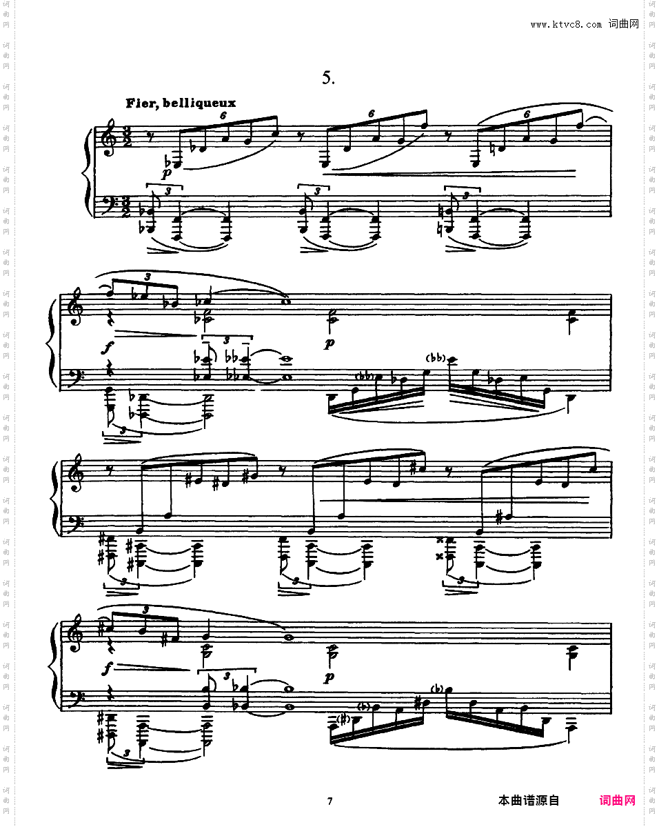 5首前奏曲 5 Preludes Op·74