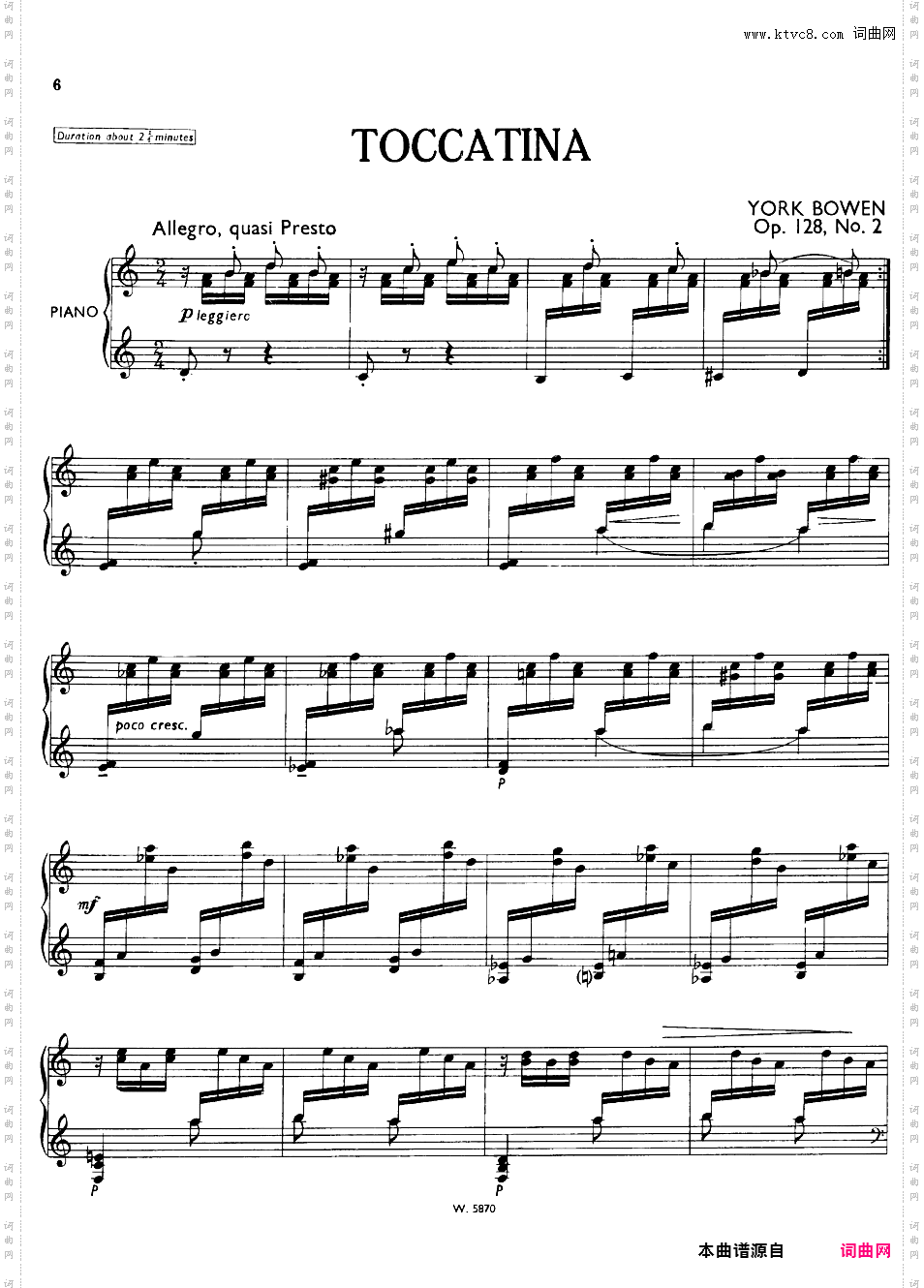 西西里舞曲与小托卡塔 Siciliano and Toccatina Op·128