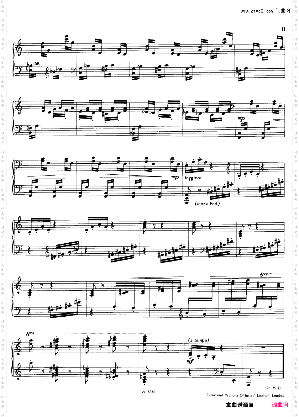 西西里舞曲与小托卡塔 Siciliano and Toccatina Op·128