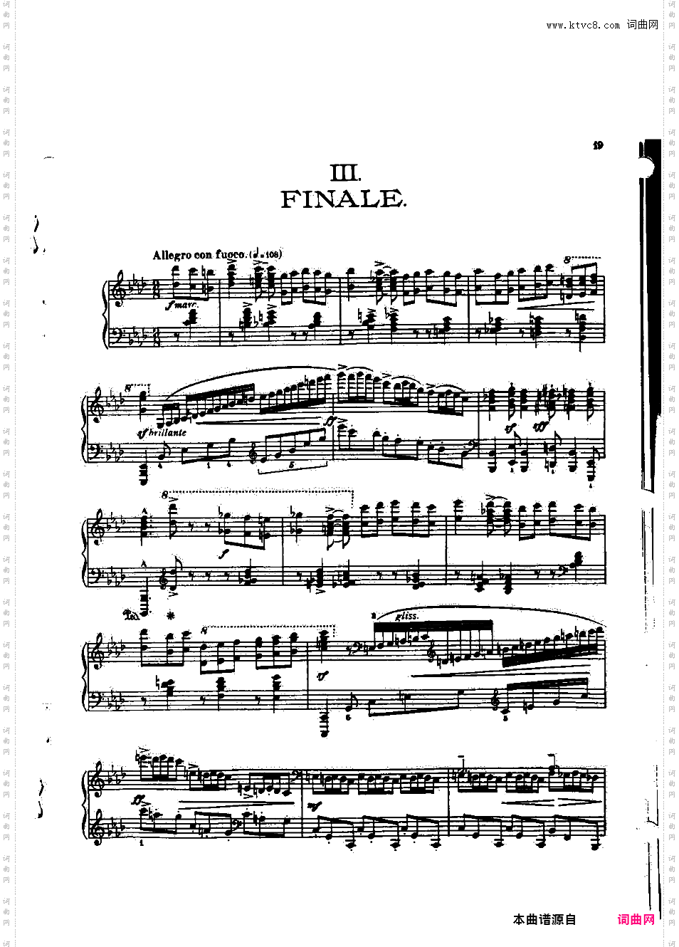 f小调第五钢琴奏鸣曲 Piano Sonata No·5 in f Minor Op·72
