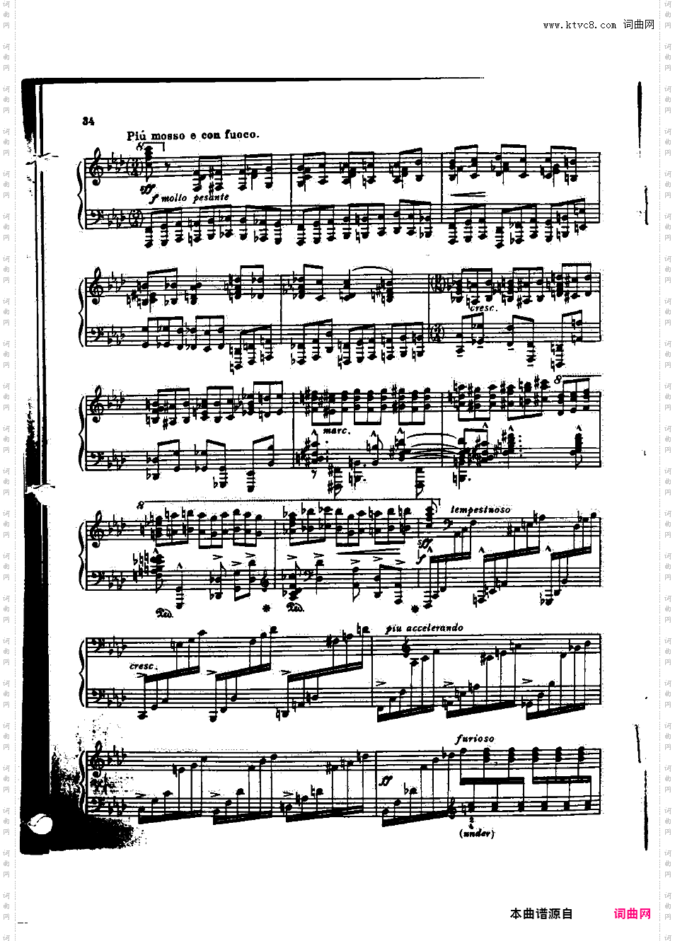 f小调第五钢琴奏鸣曲 Piano Sonata No·5 in f Minor Op·72