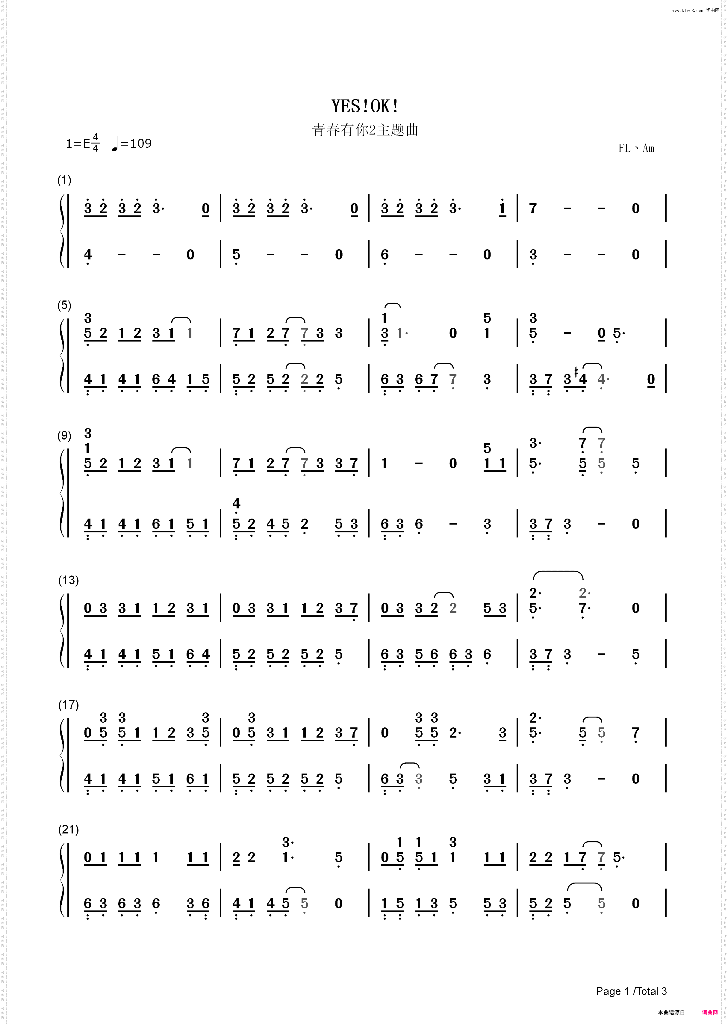 YES OK-青春有你第二季主题曲