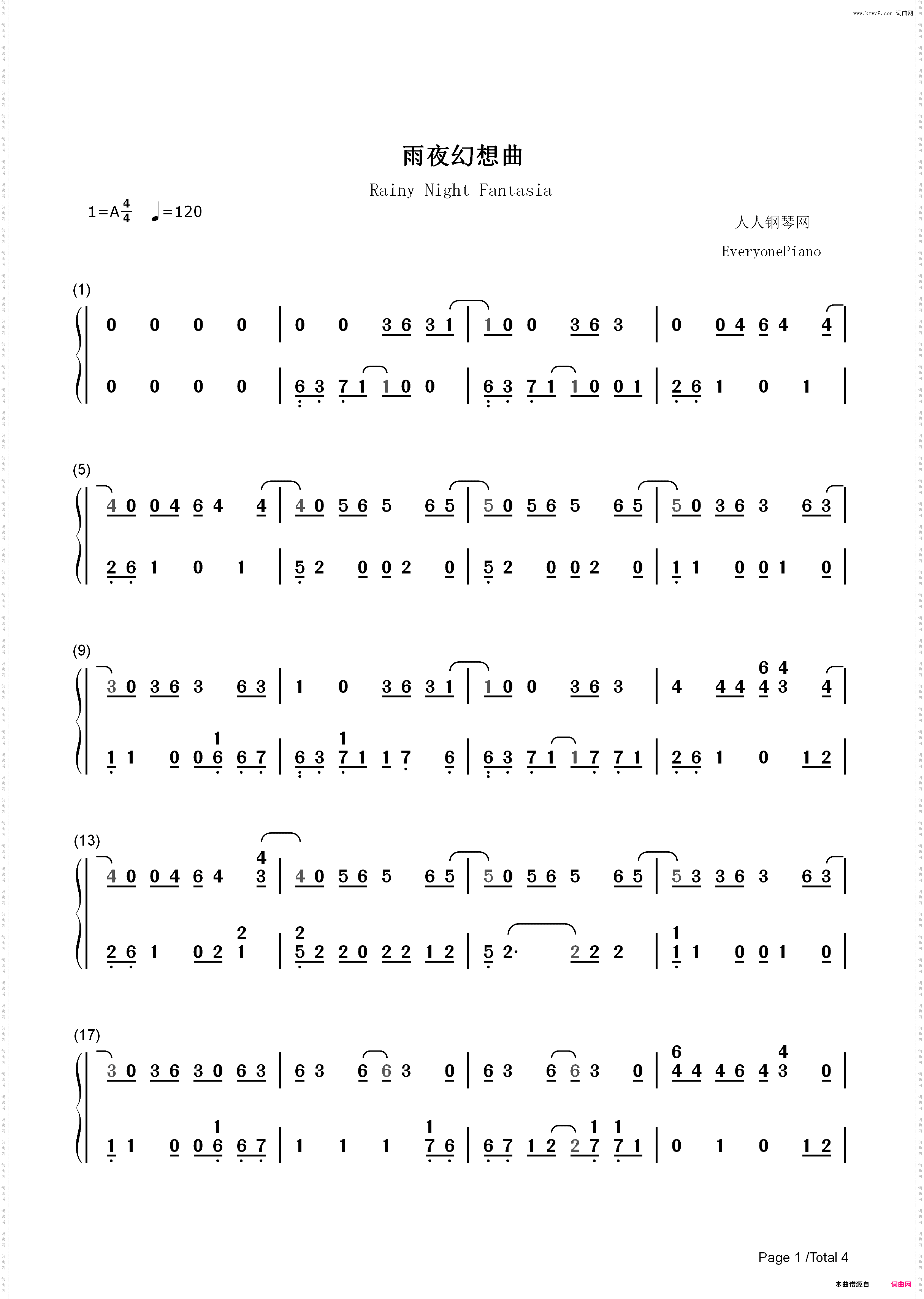 雨夜幻想曲-变奏的梦想