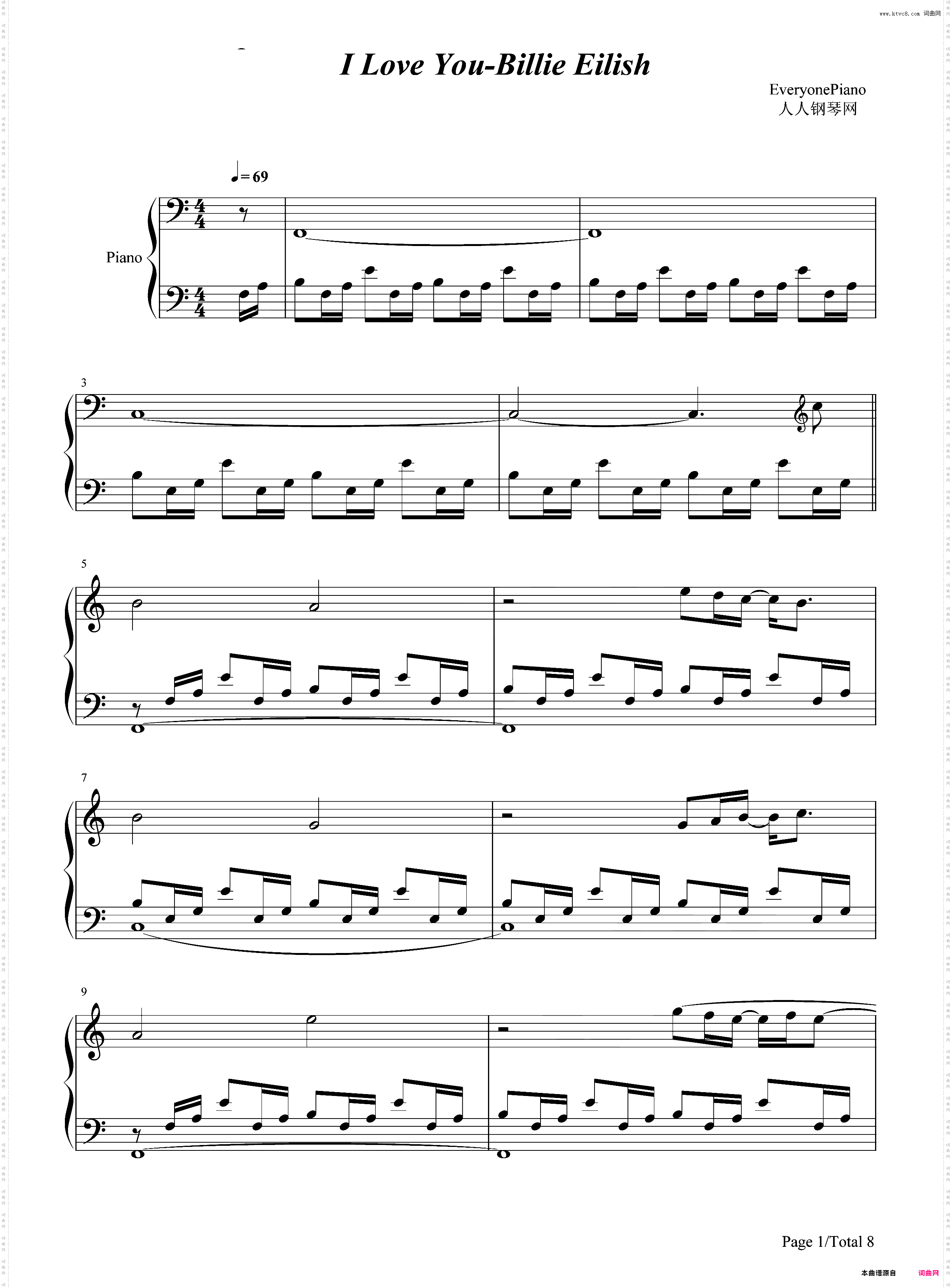 I Love You-Billie Eilish