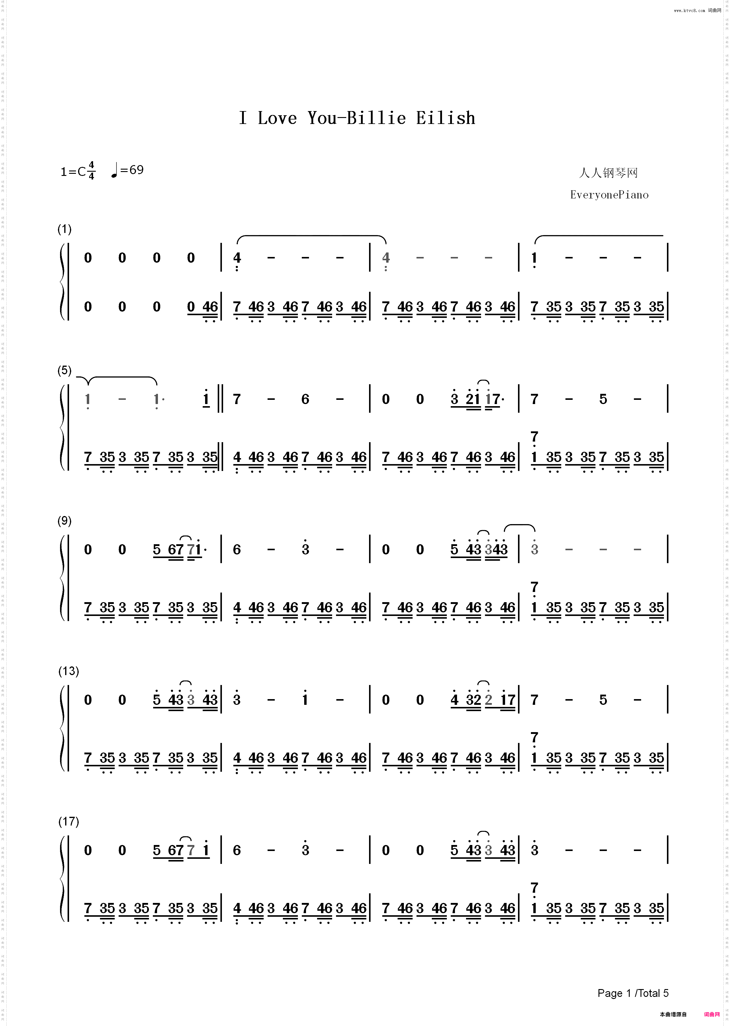 I Love You-Billie Eilish