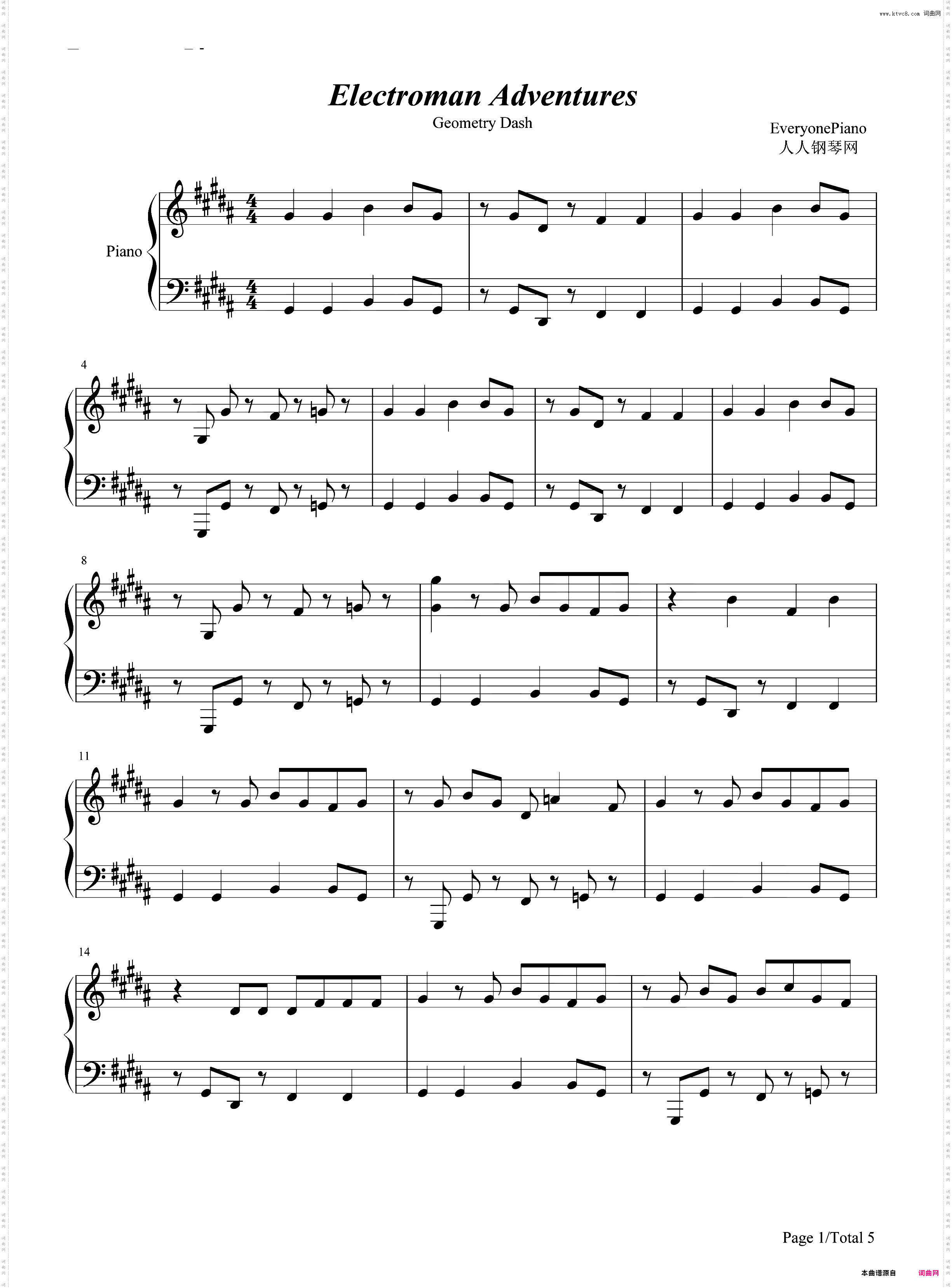 Electroman Adventures-几何冲刺BGM