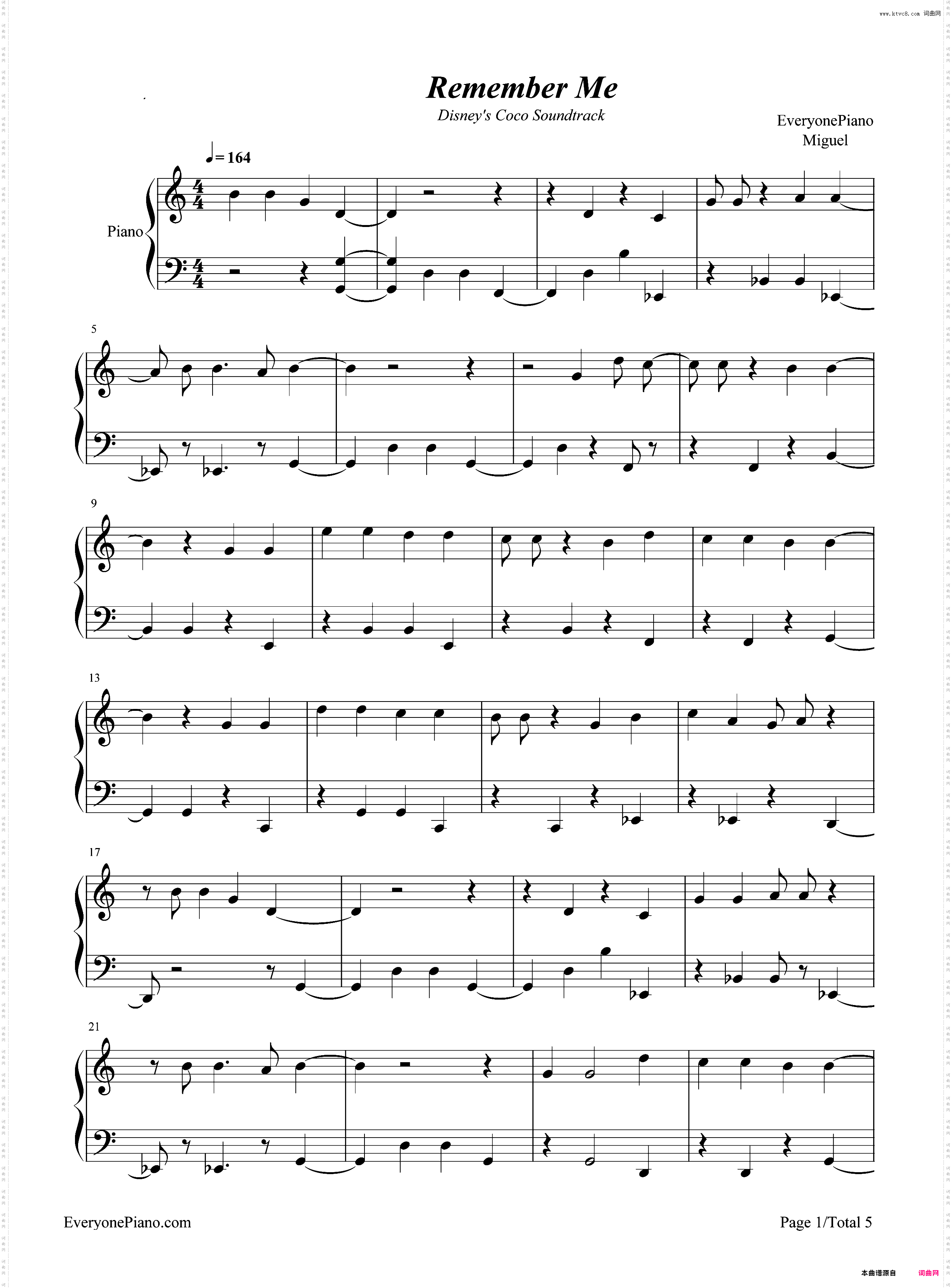 Remember Me-寻梦环游记主题曲
