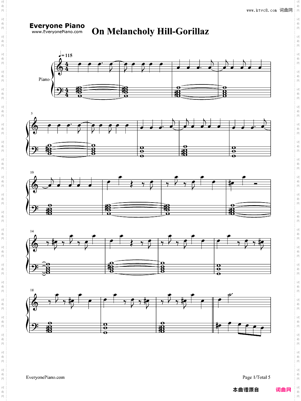 On Melancholy Hill-Gorillaz