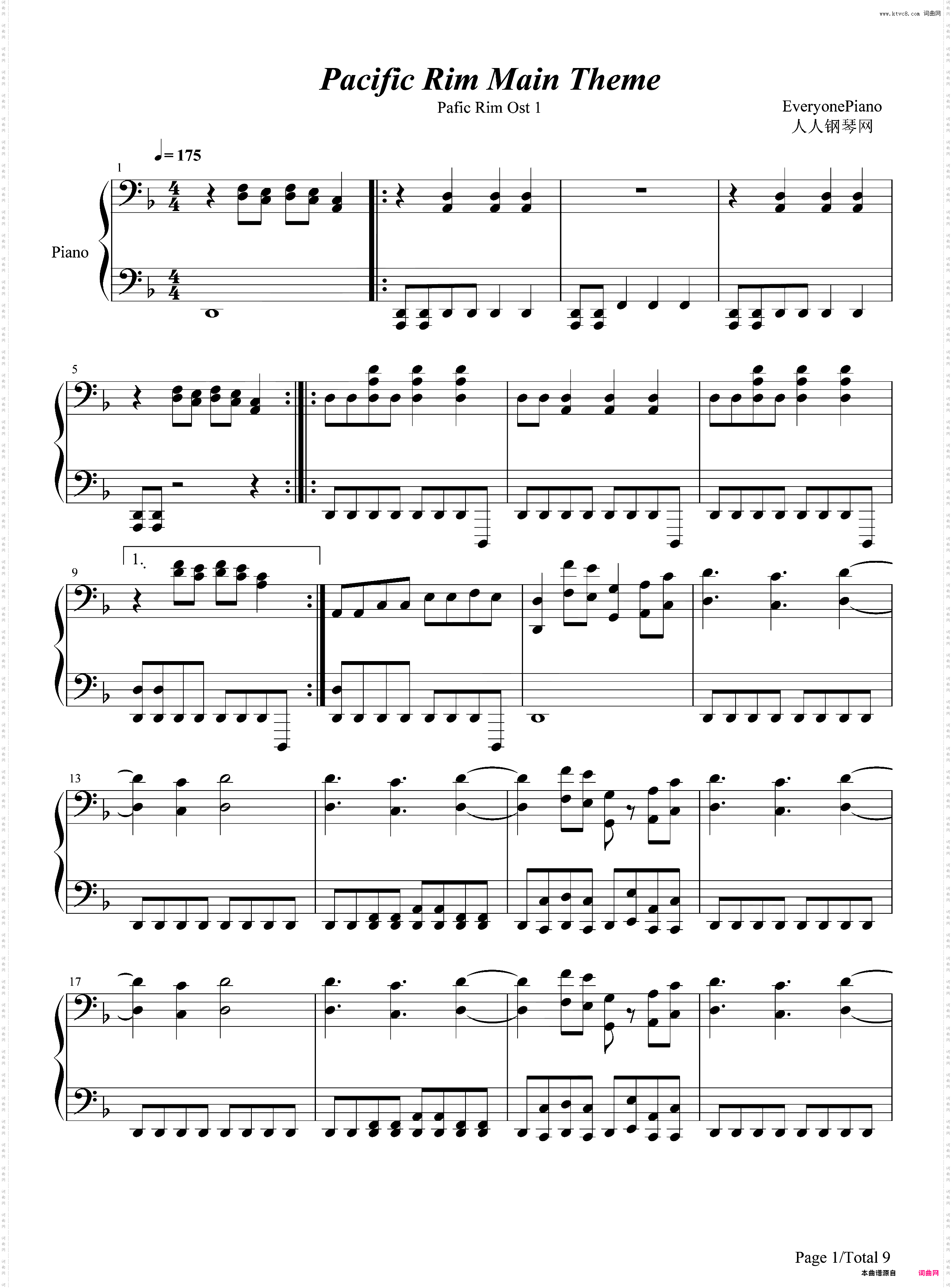 Pacific Rim Main Theme-环太平洋主题曲