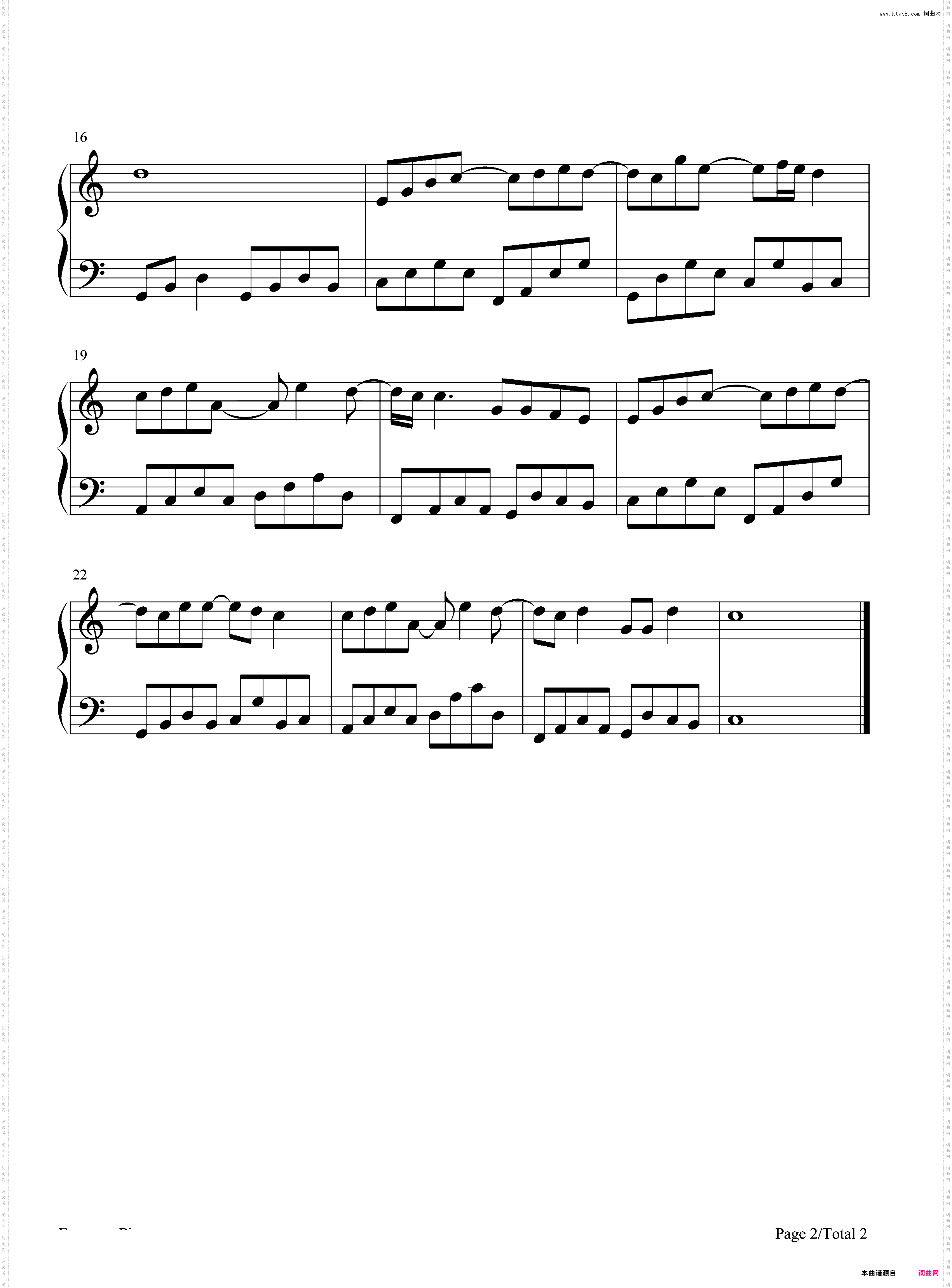 尽管如此还是-C调简单版