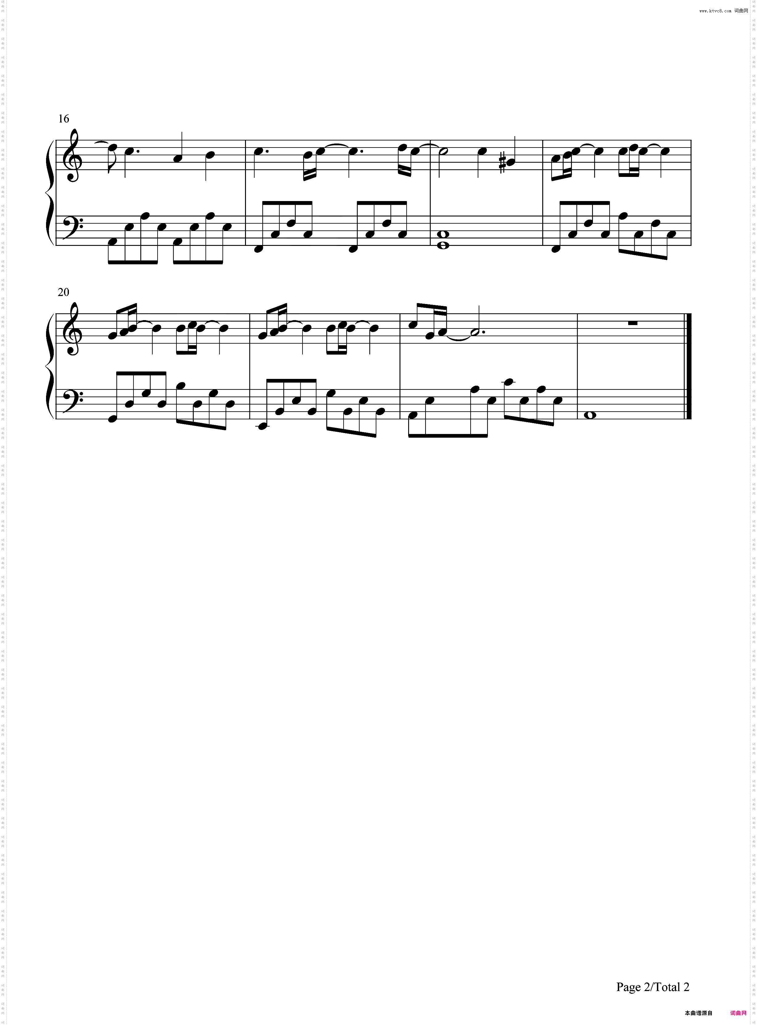 耳语者-C调简单版-变成你的那一天片头曲