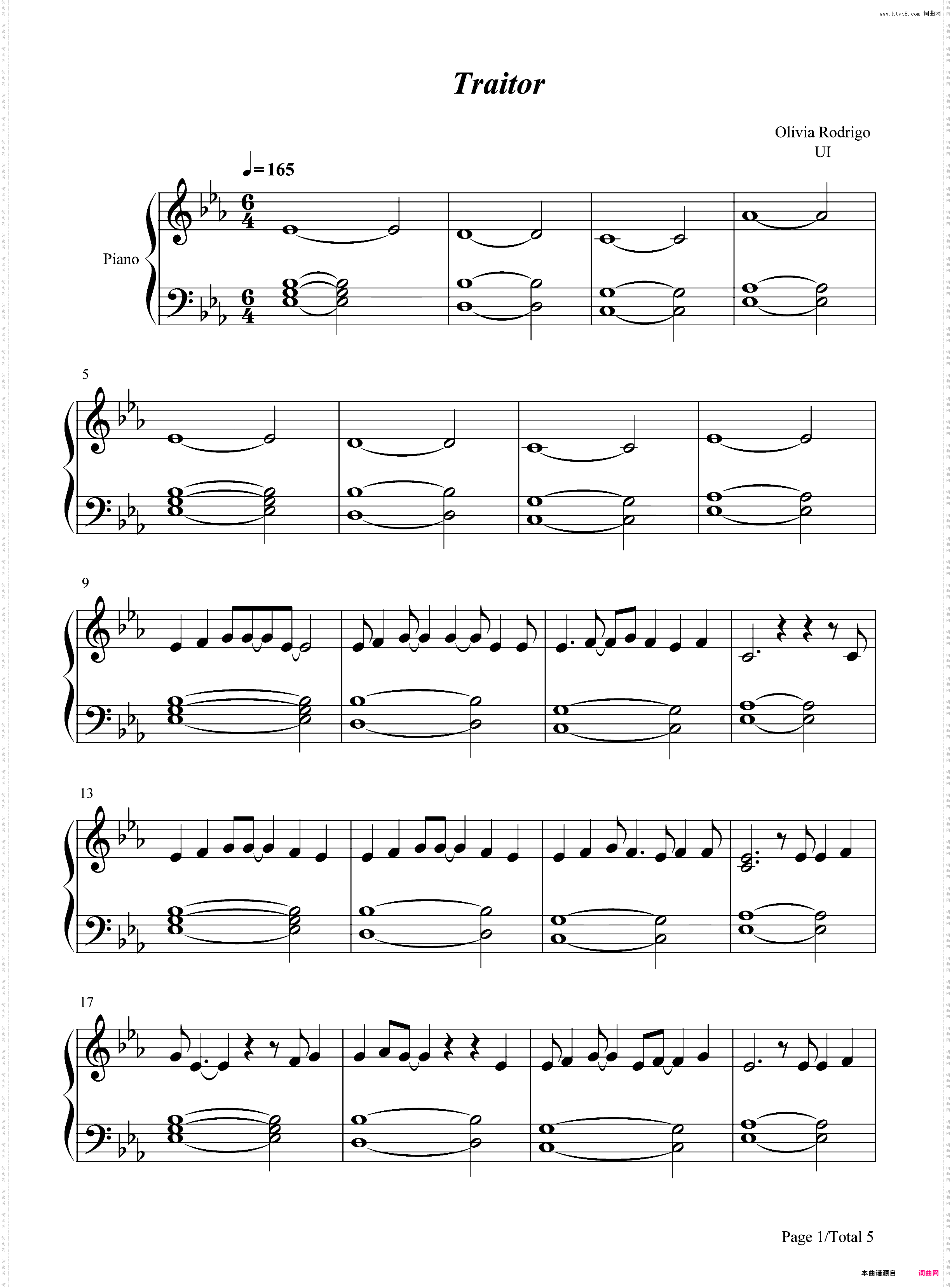 Traitor-Olivia Rodrigo