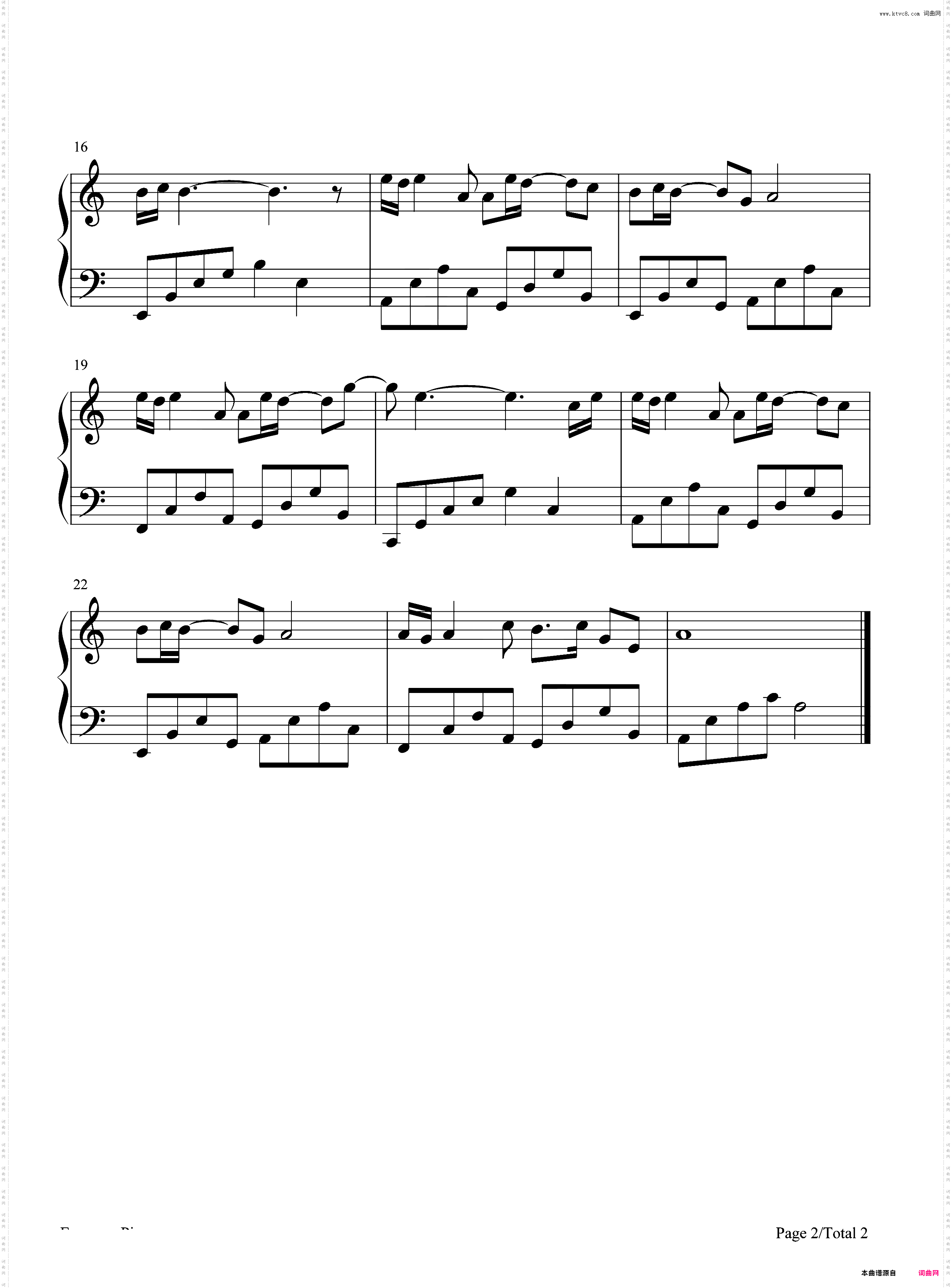 思有邪-C调简单版