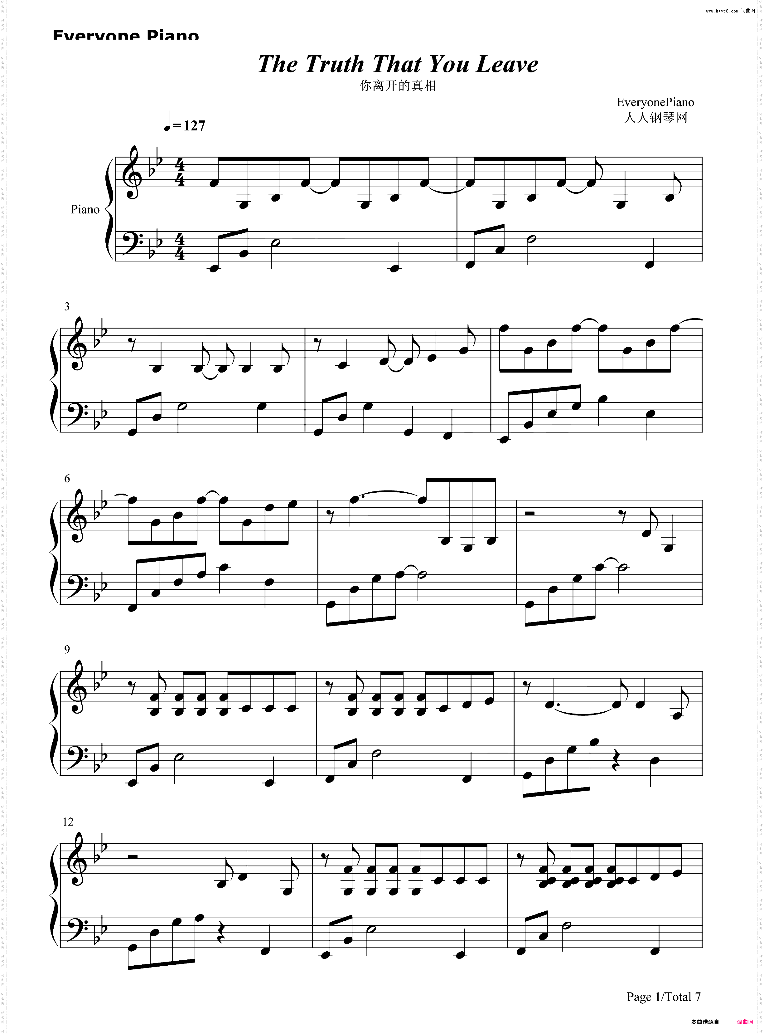 你离开的真相-The Truth That You Leave