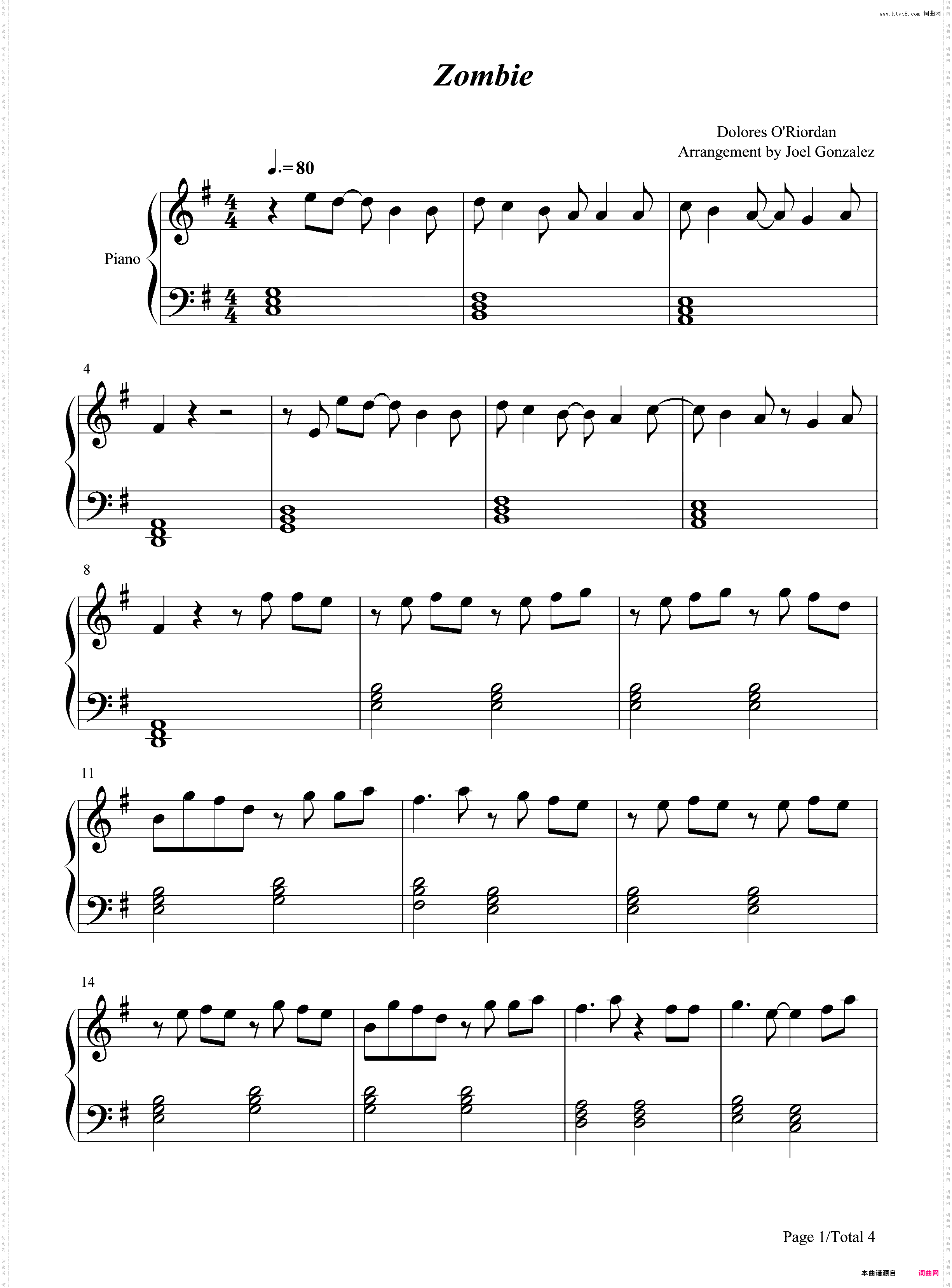 Zombie-The Cranberries和Miley Cyrus