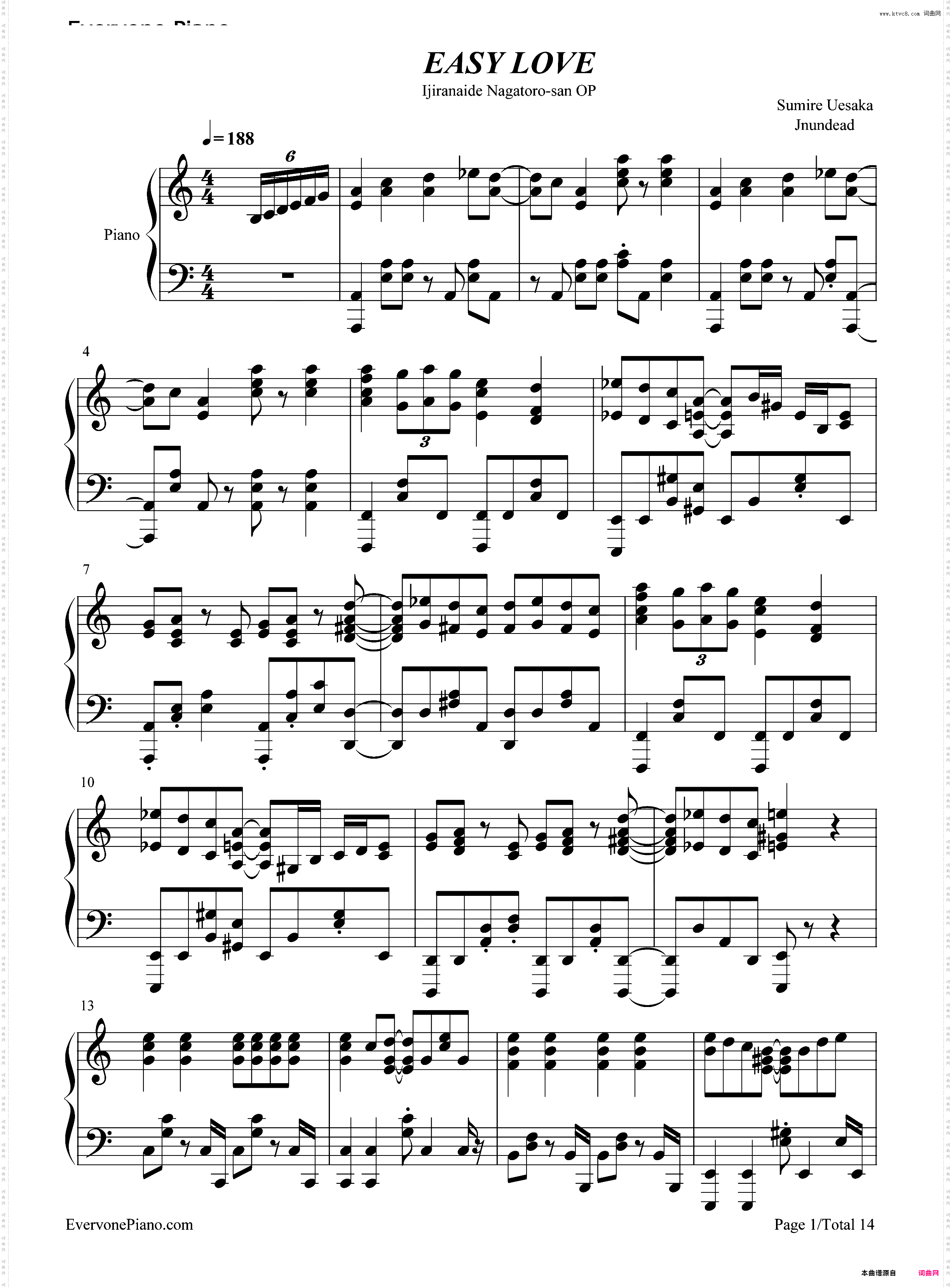 Easy Love-不要欺负我长瀞同学OP