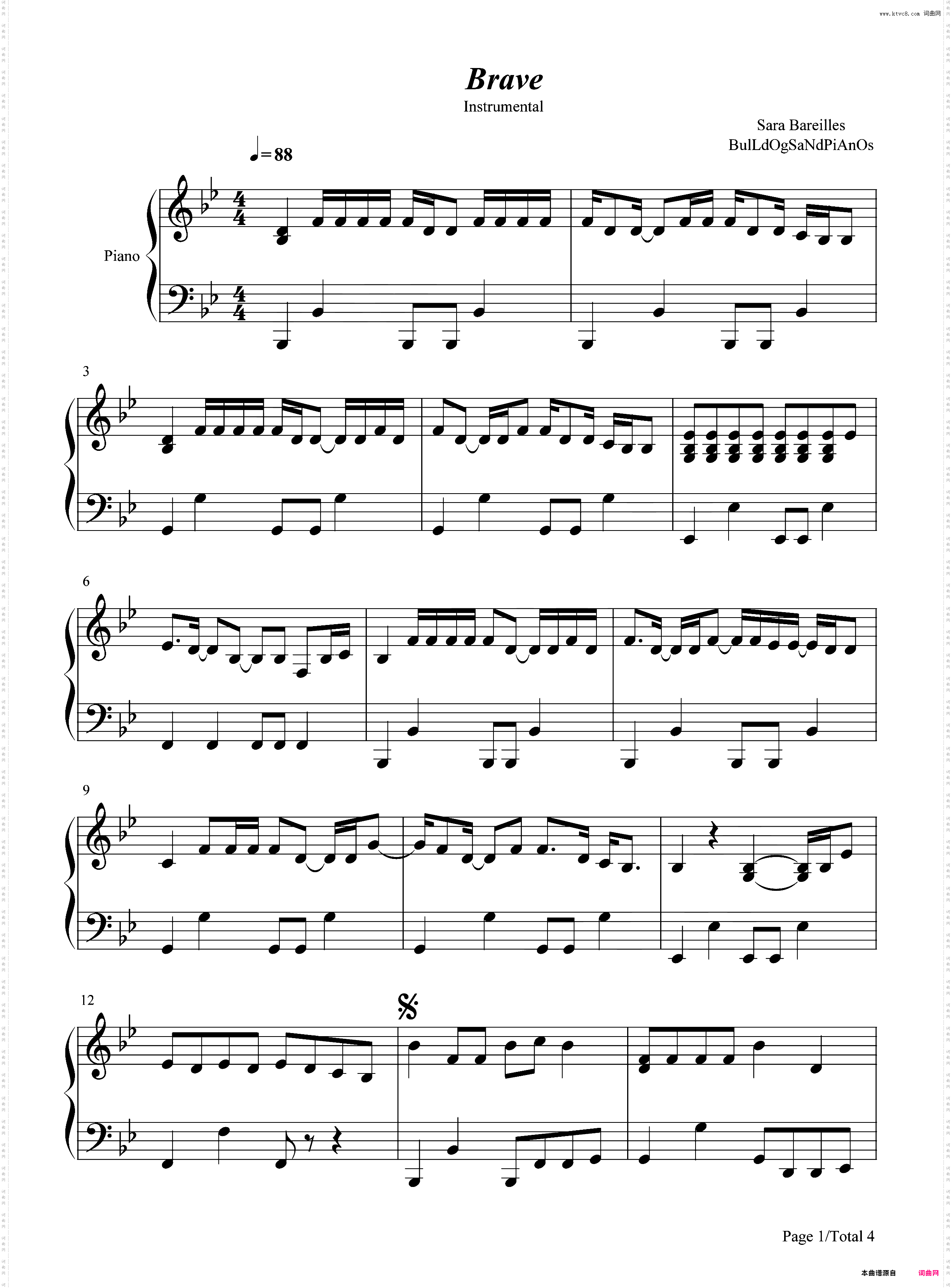 Brave-Sara Bareilles