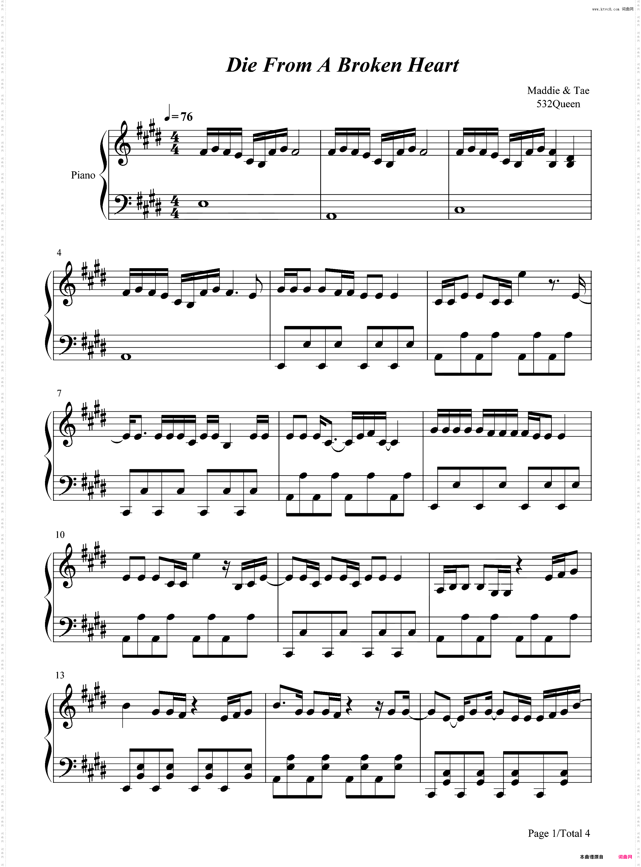 Die from a Broken Heart-Maddie Tae