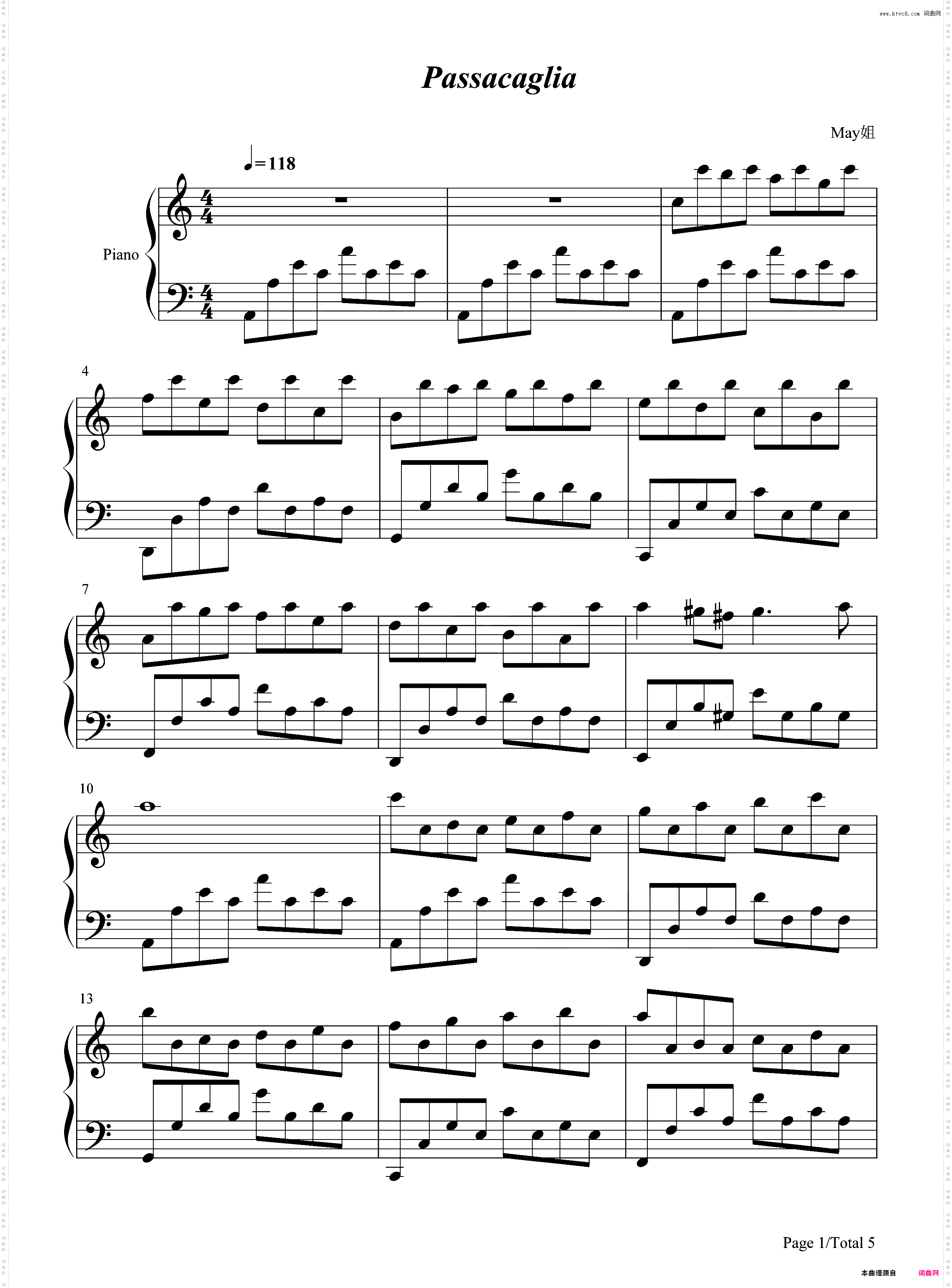 Passacaglia-Secret Garden