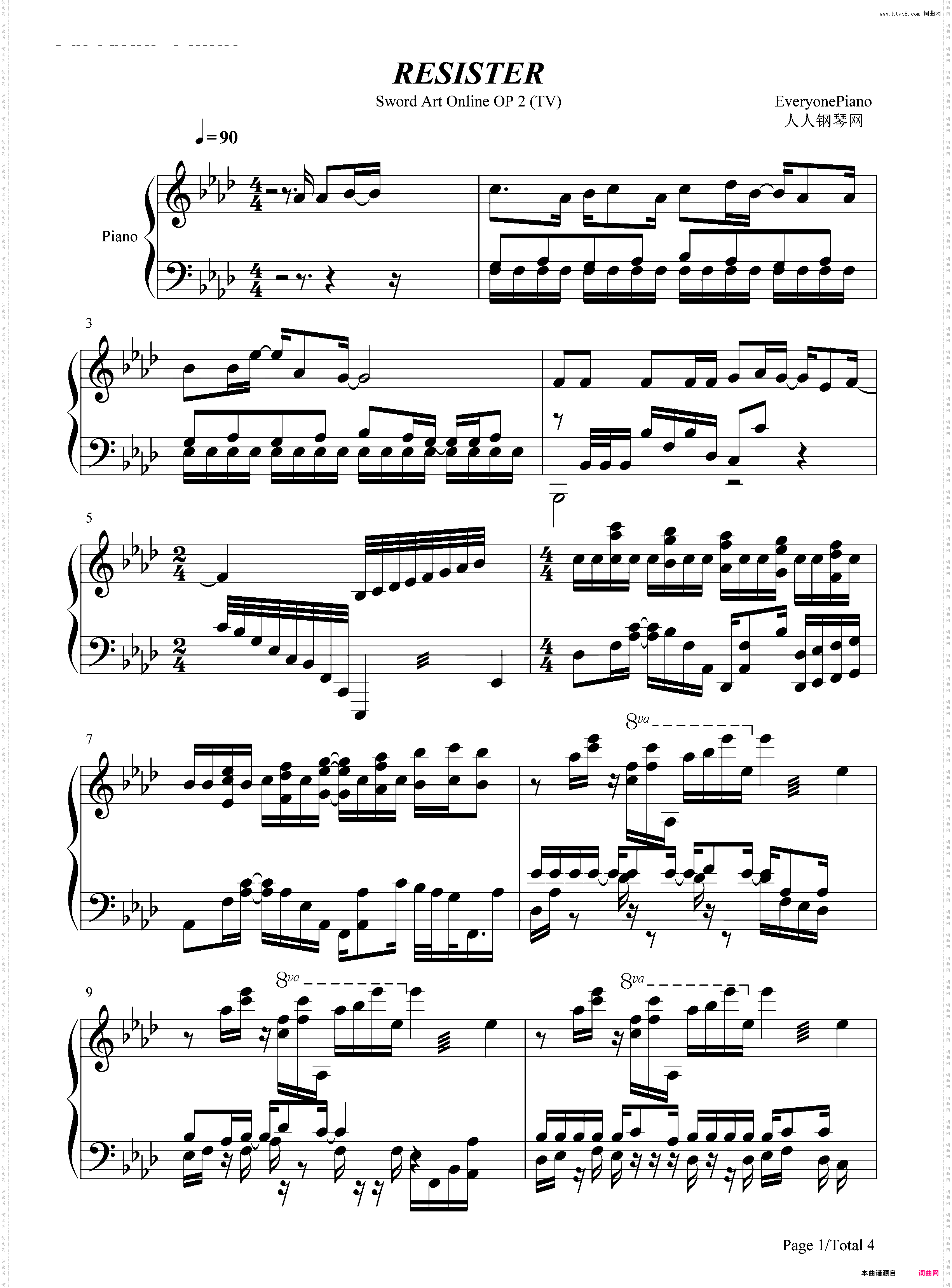 Resister-刀剑神域 Alicization OP2