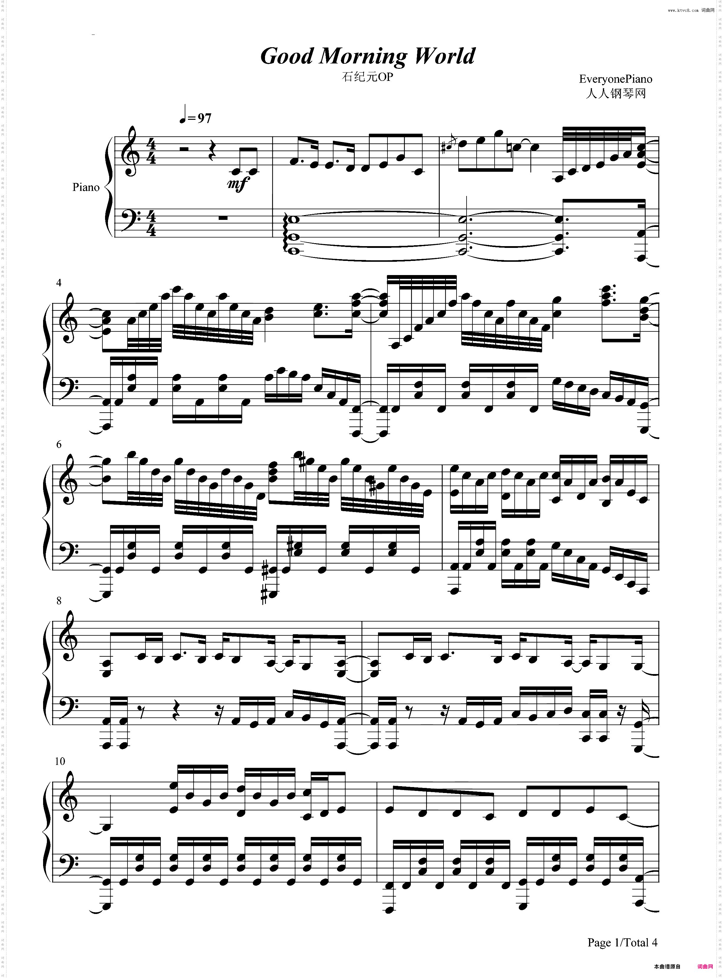 Good Morning World-石纪元OP