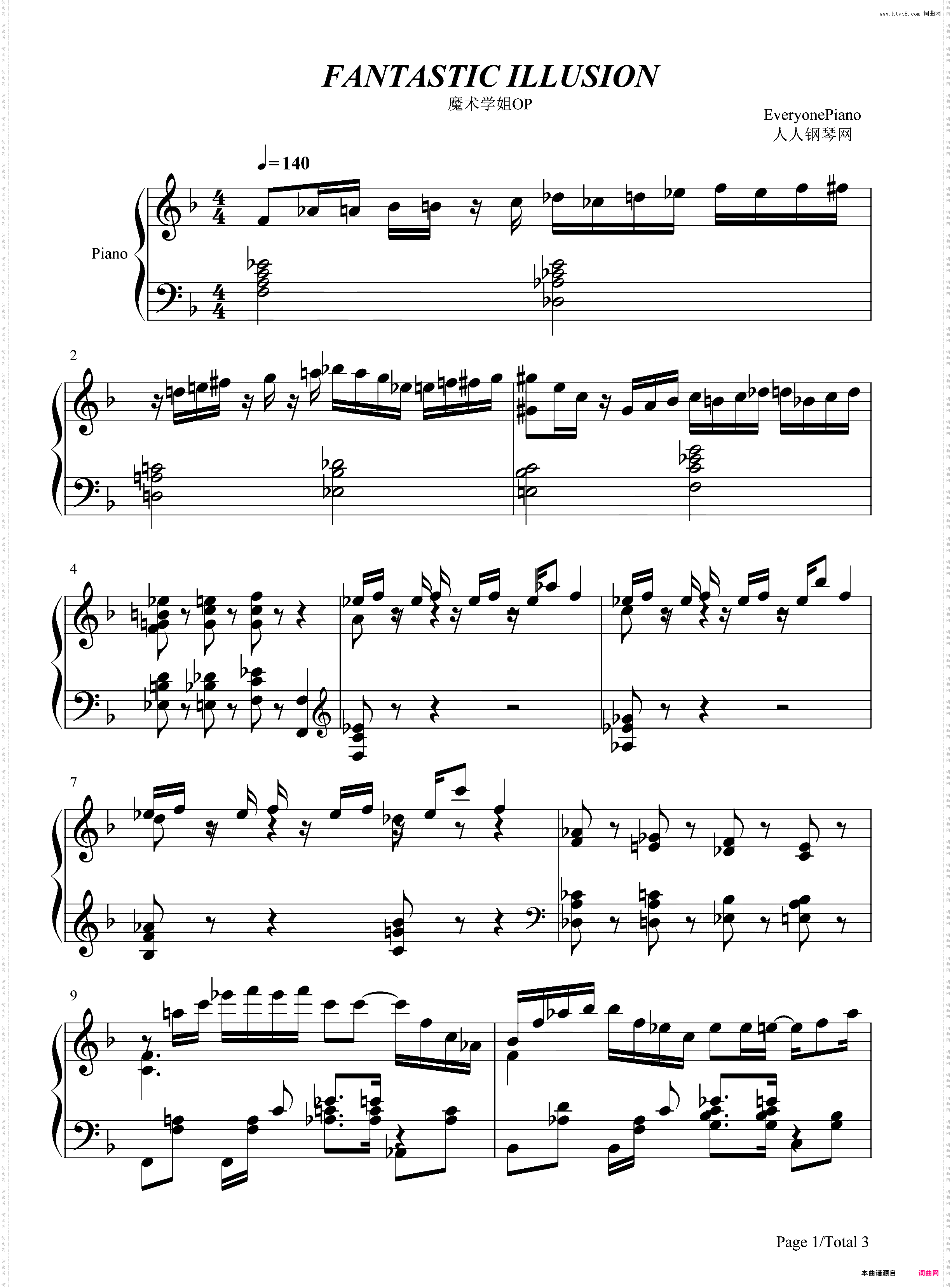 FANTASTIC ILLUSION-魔术学姐OP