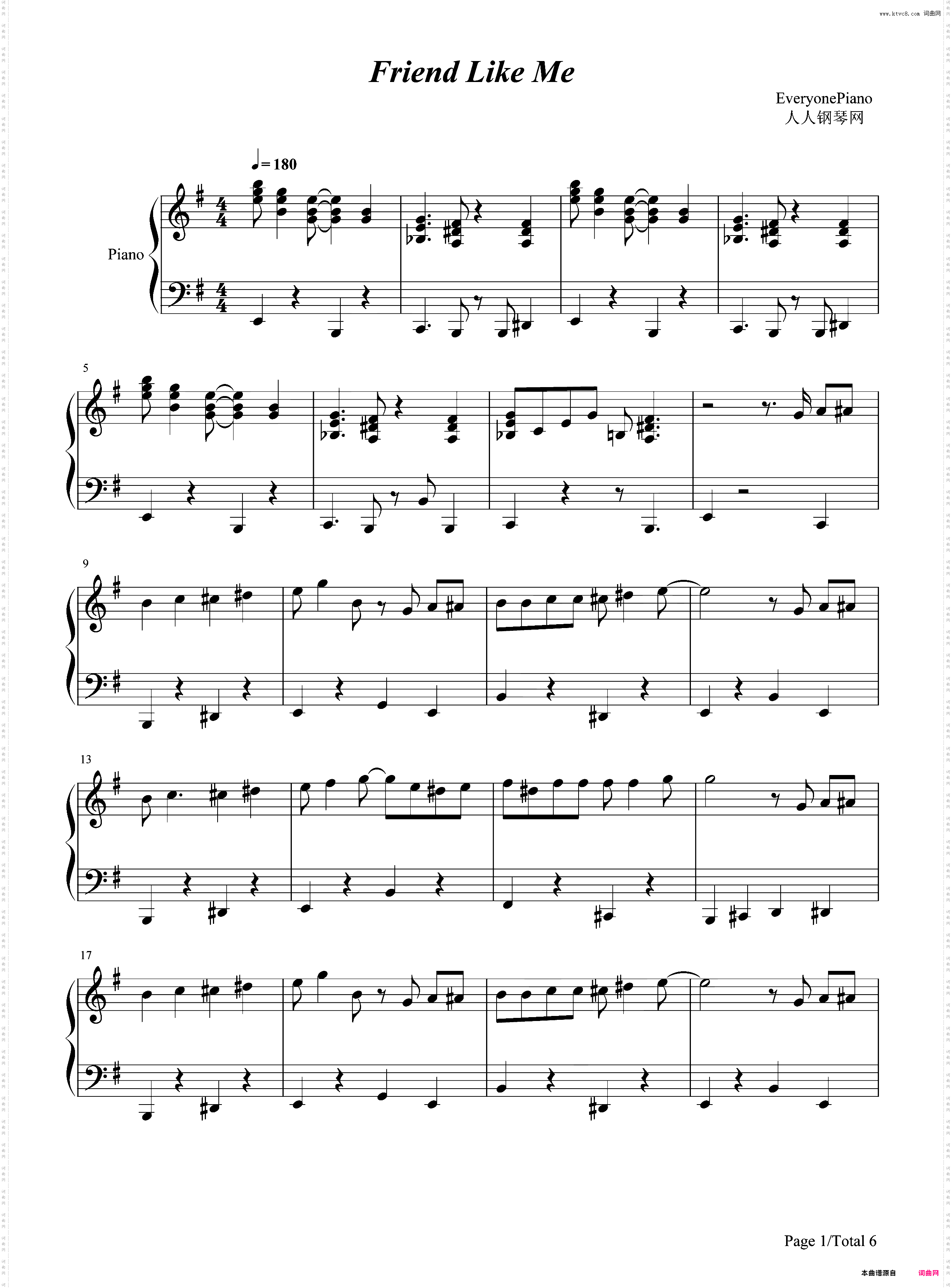 Friend Like Me-阿拉丁OST