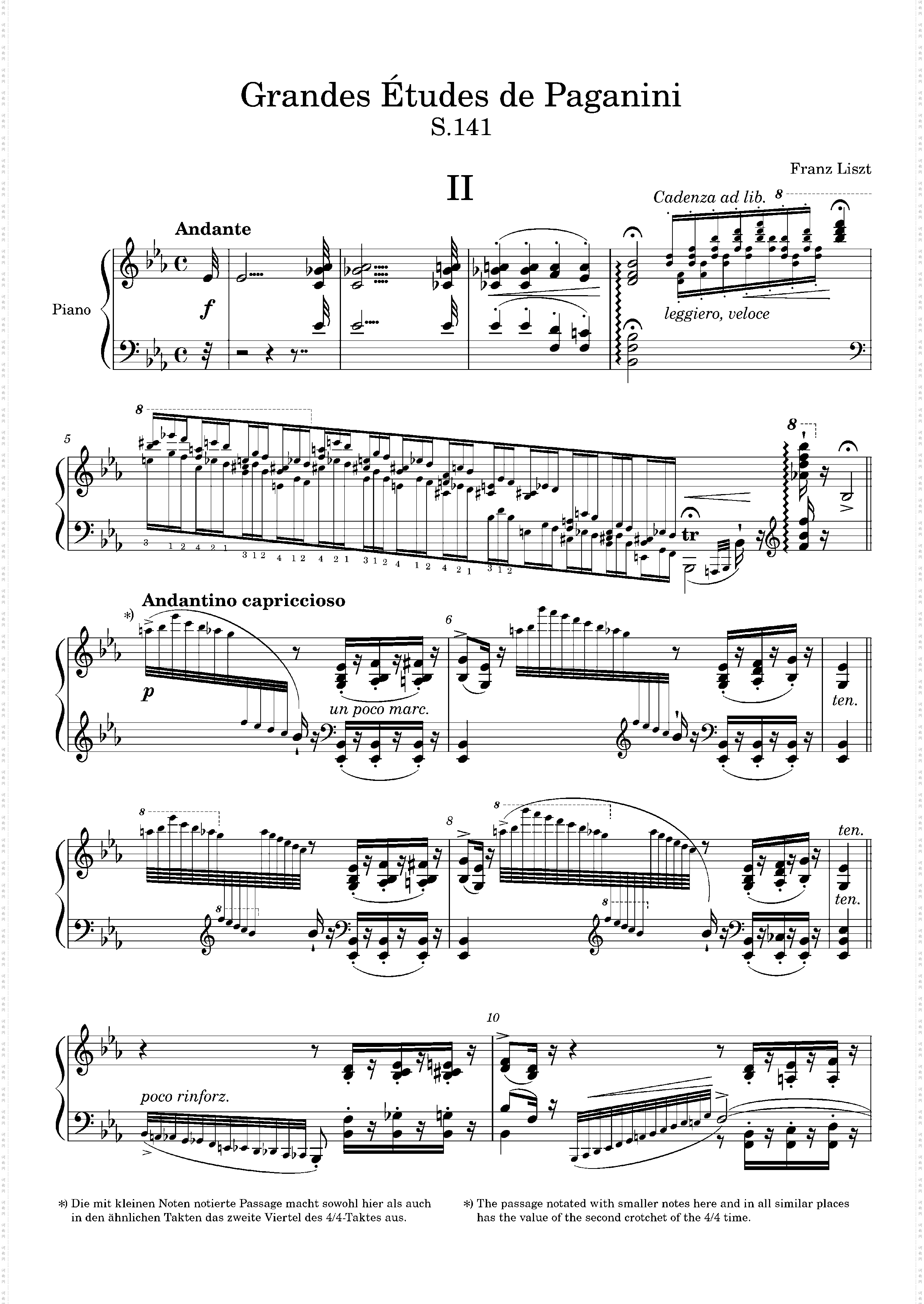 Grandes études de Paganini No· 2