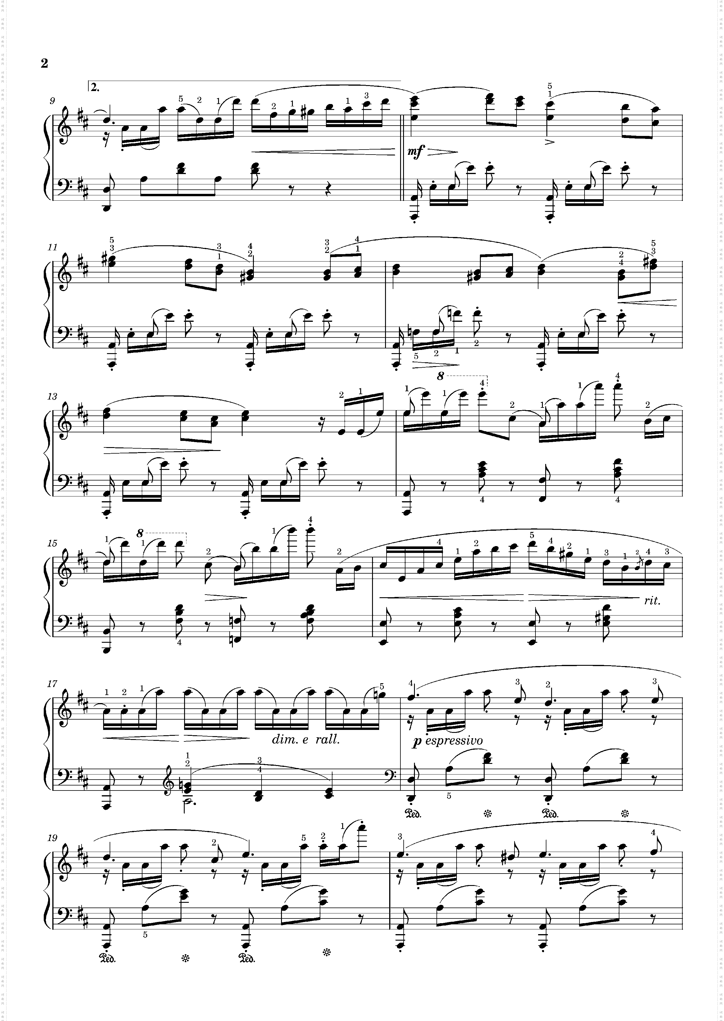 étude Op· 105 No· 4 La Campanella