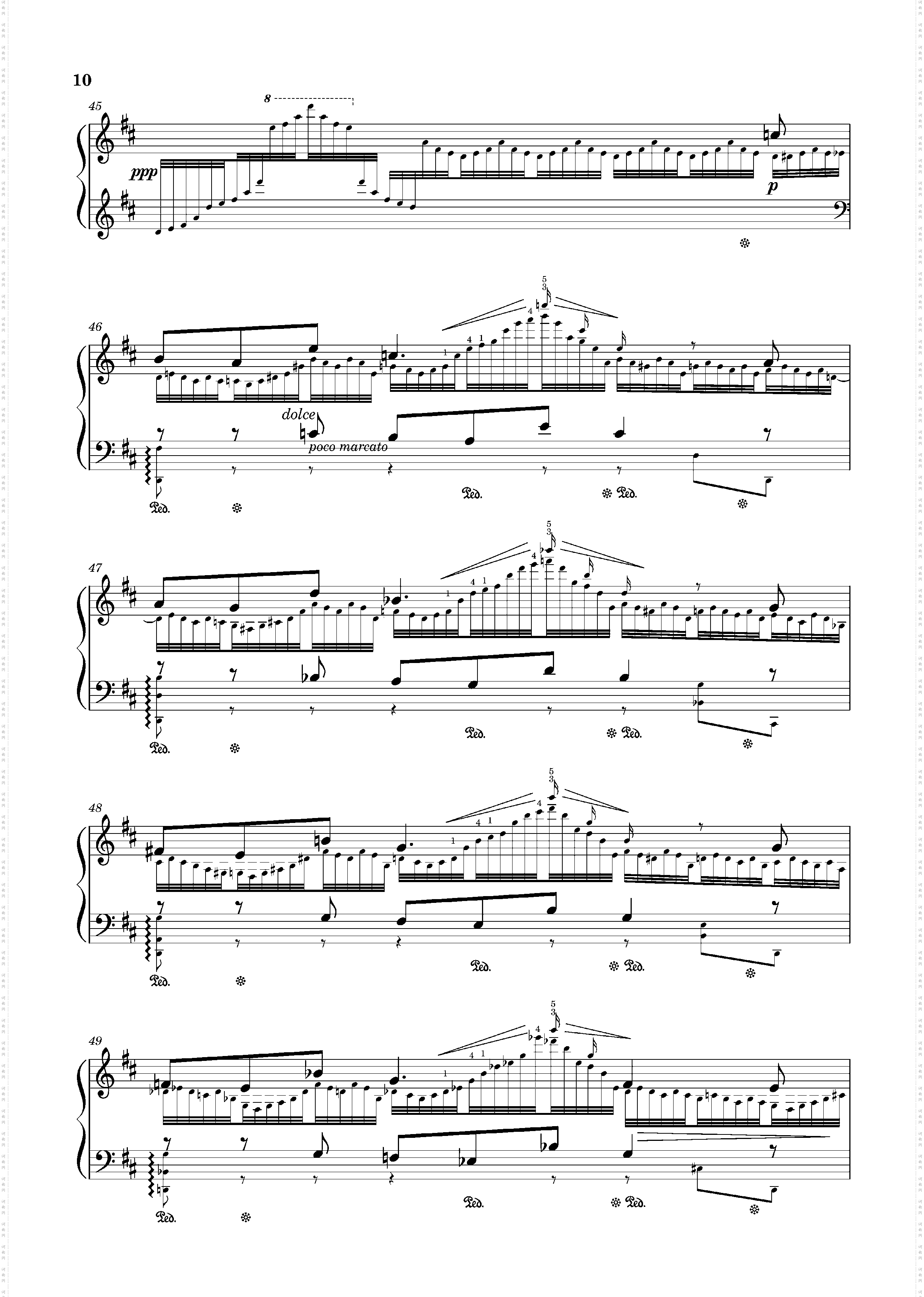 études d'Excution Transcendante No· 9 Harpes éoliennes