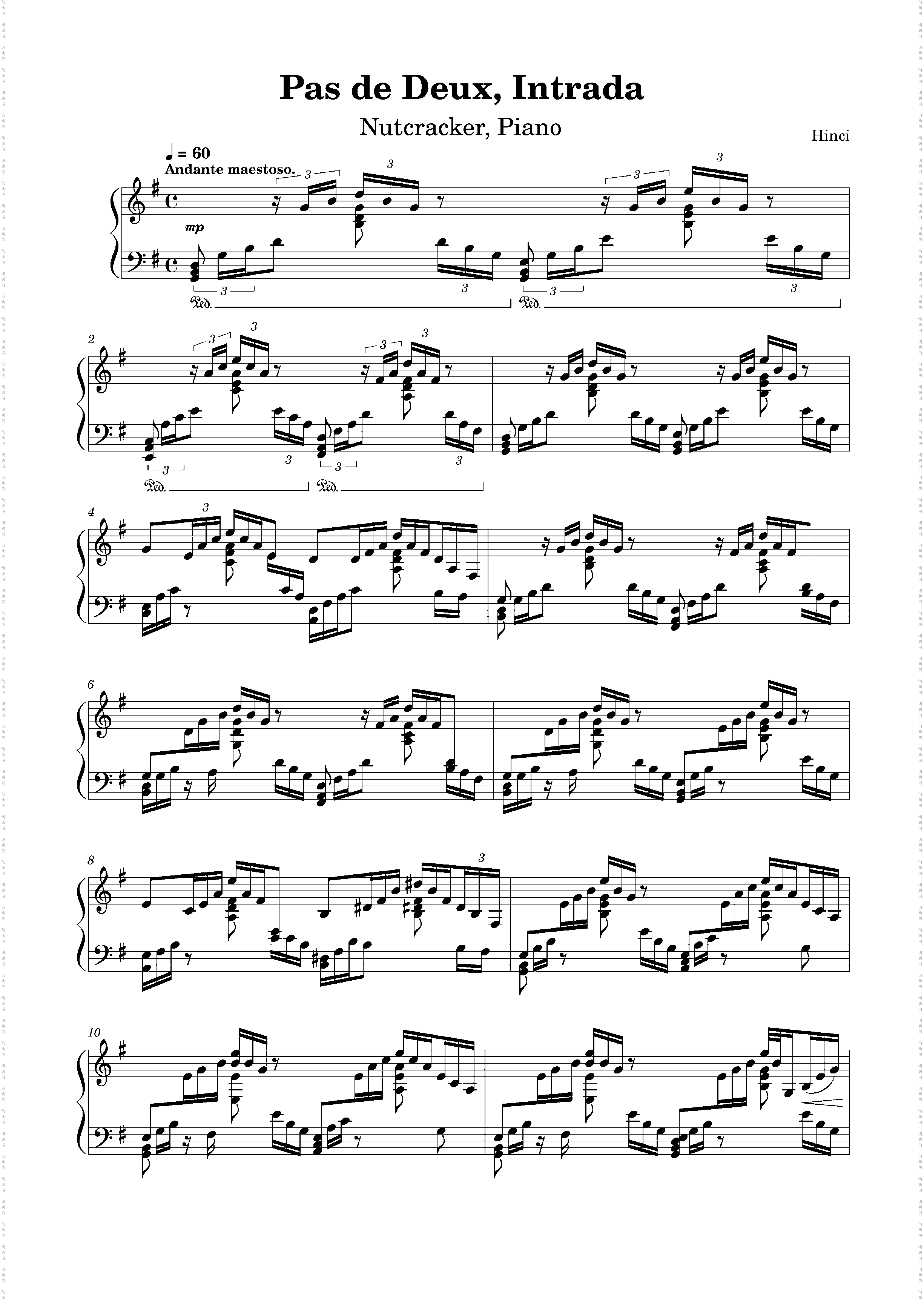 Nutcracker, 14a· Pas de Deux, Intrada