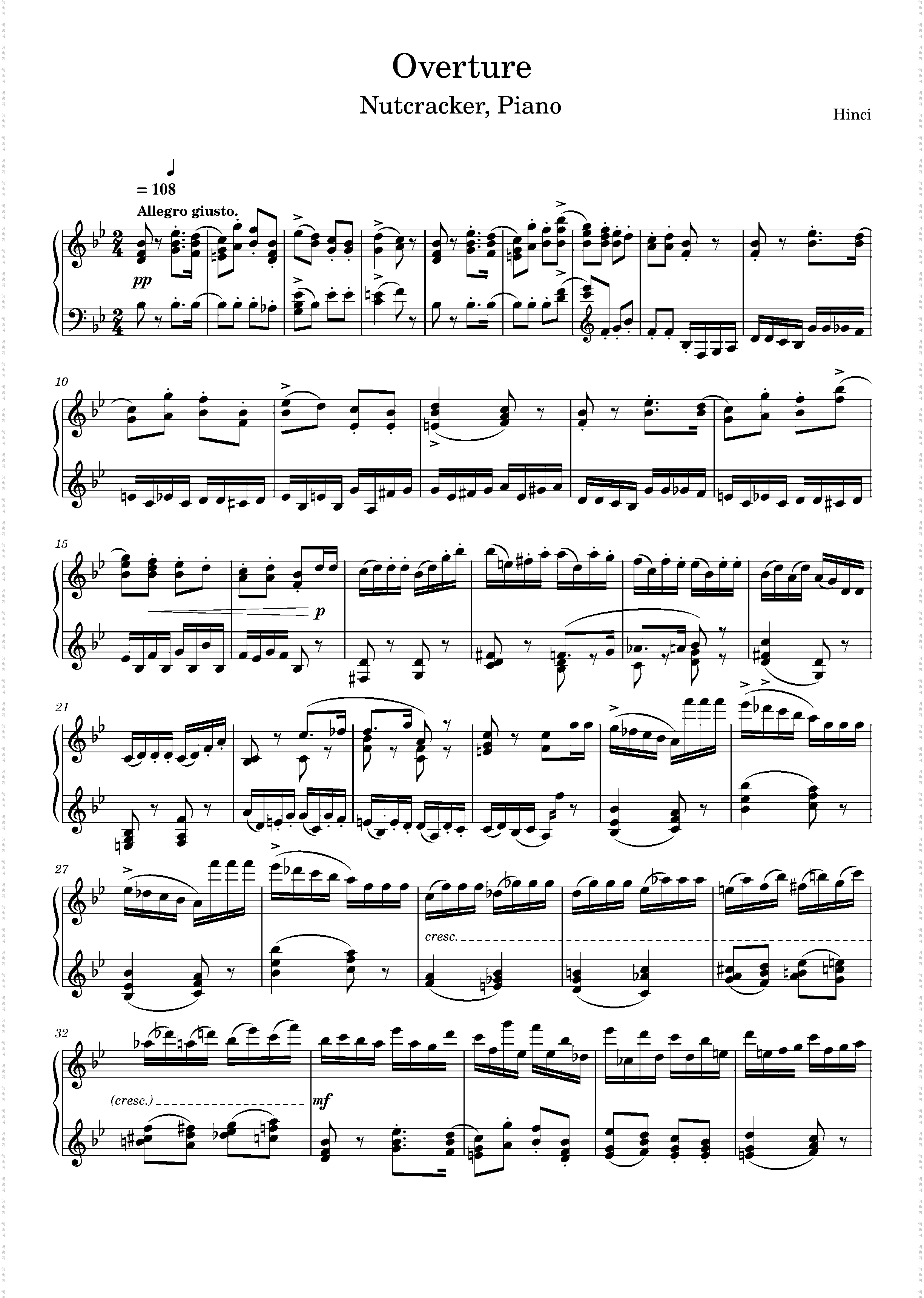 Nutcracker, Overture