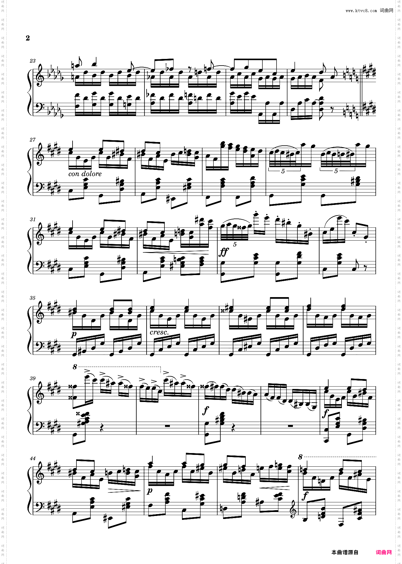 étude en Douze Exercices No· 11
