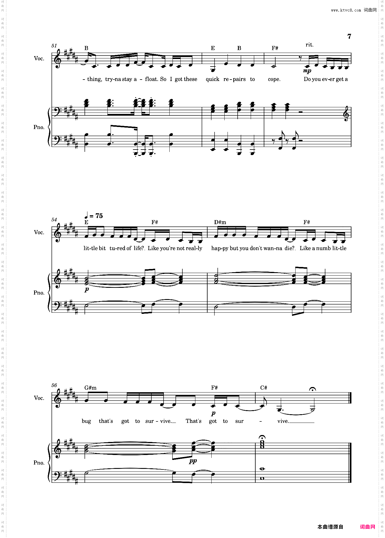 Numb Little Bug 弹唱版