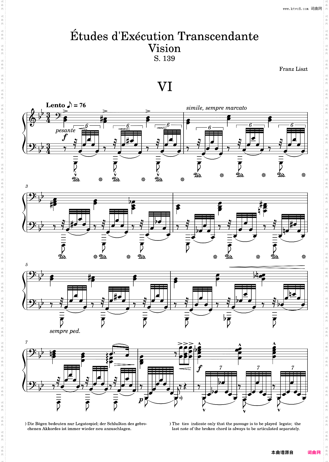 Transcendental étude No· 6 Vision