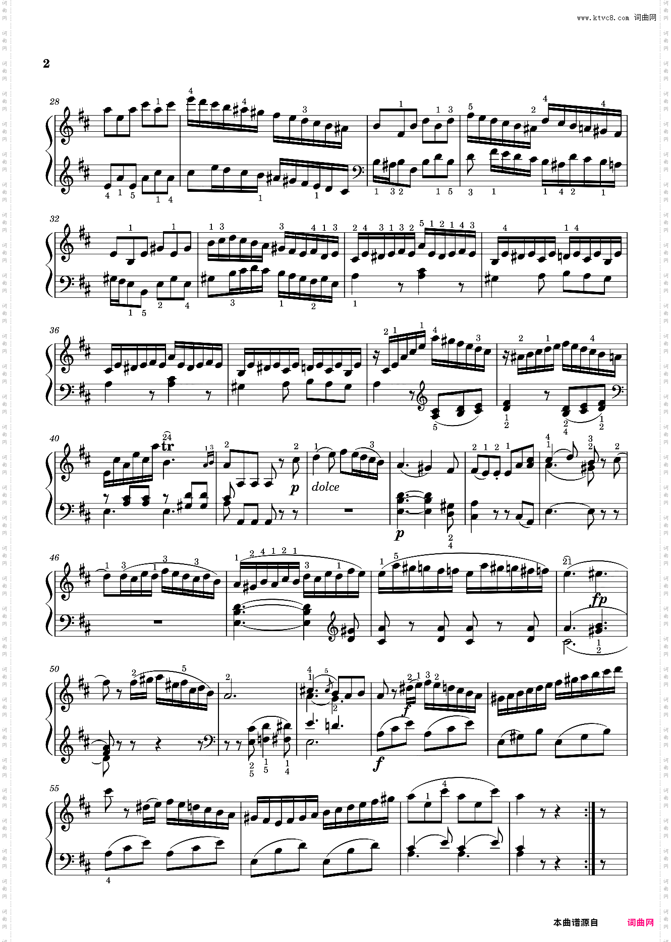 莫扎特第十八钢琴奏鸣曲 Sonata No· 18, “The Hunt” 1st Movement K· 576