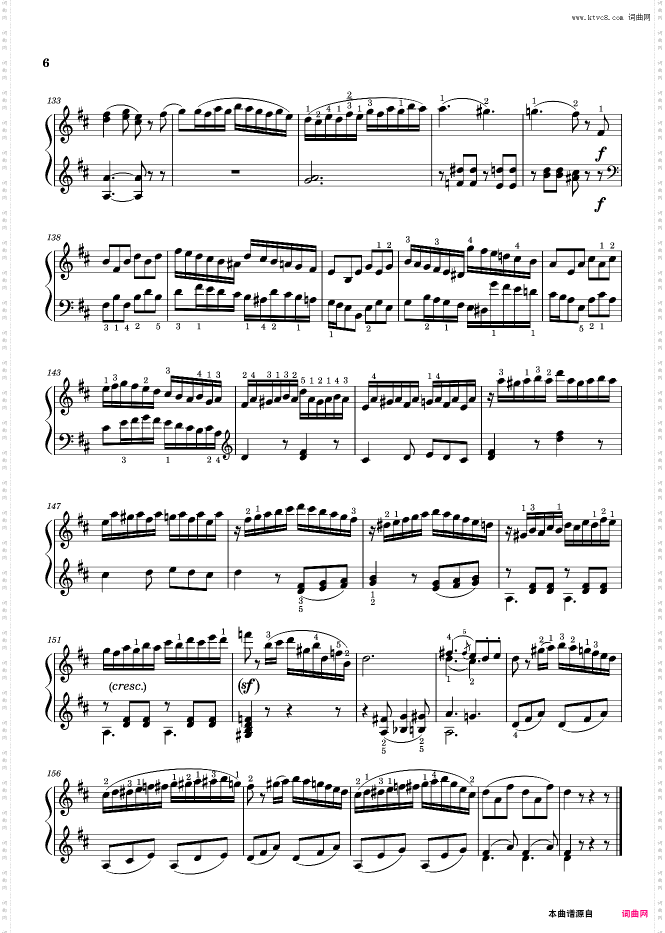莫扎特第十八钢琴奏鸣曲 Sonata No· 18, “The Hunt” 1st Movement K· 576