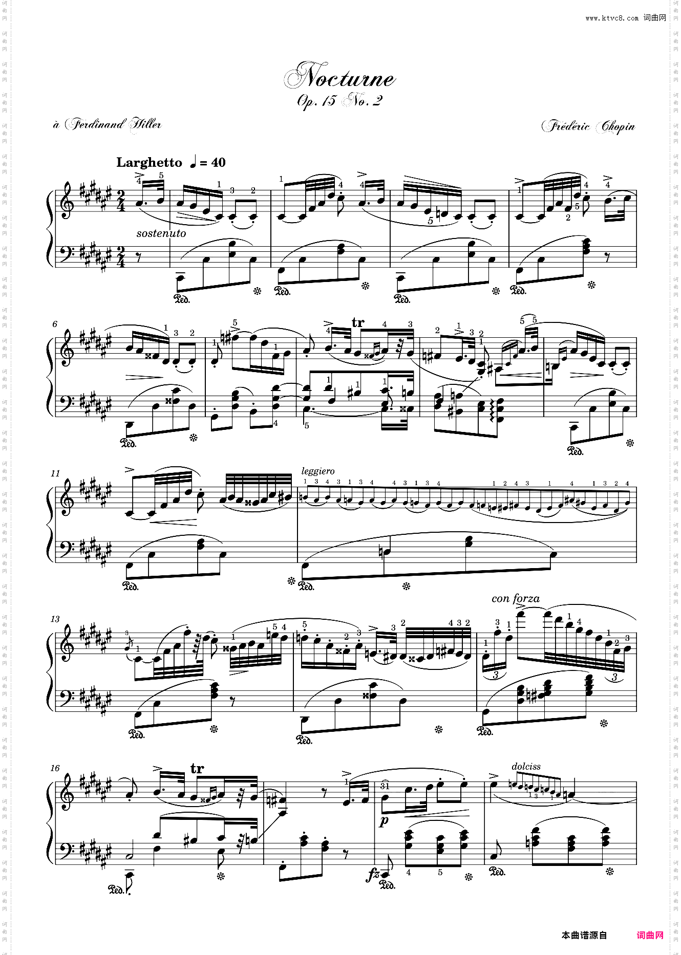 Nocturne Op· 15 No· 2