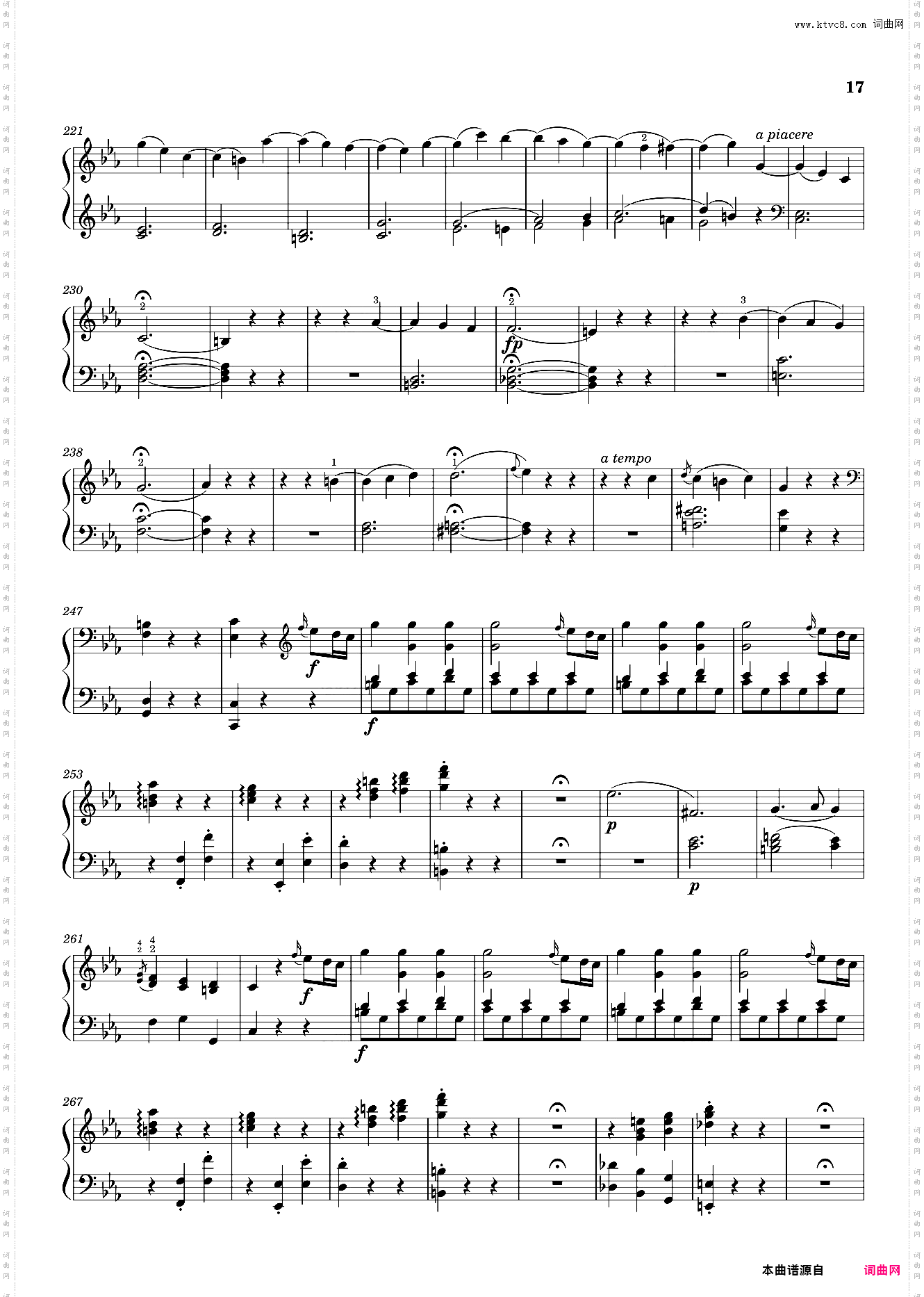 莫扎特C小调第十四钢琴奏鸣曲 Sonata No· 14, 3rd Movement K· 457