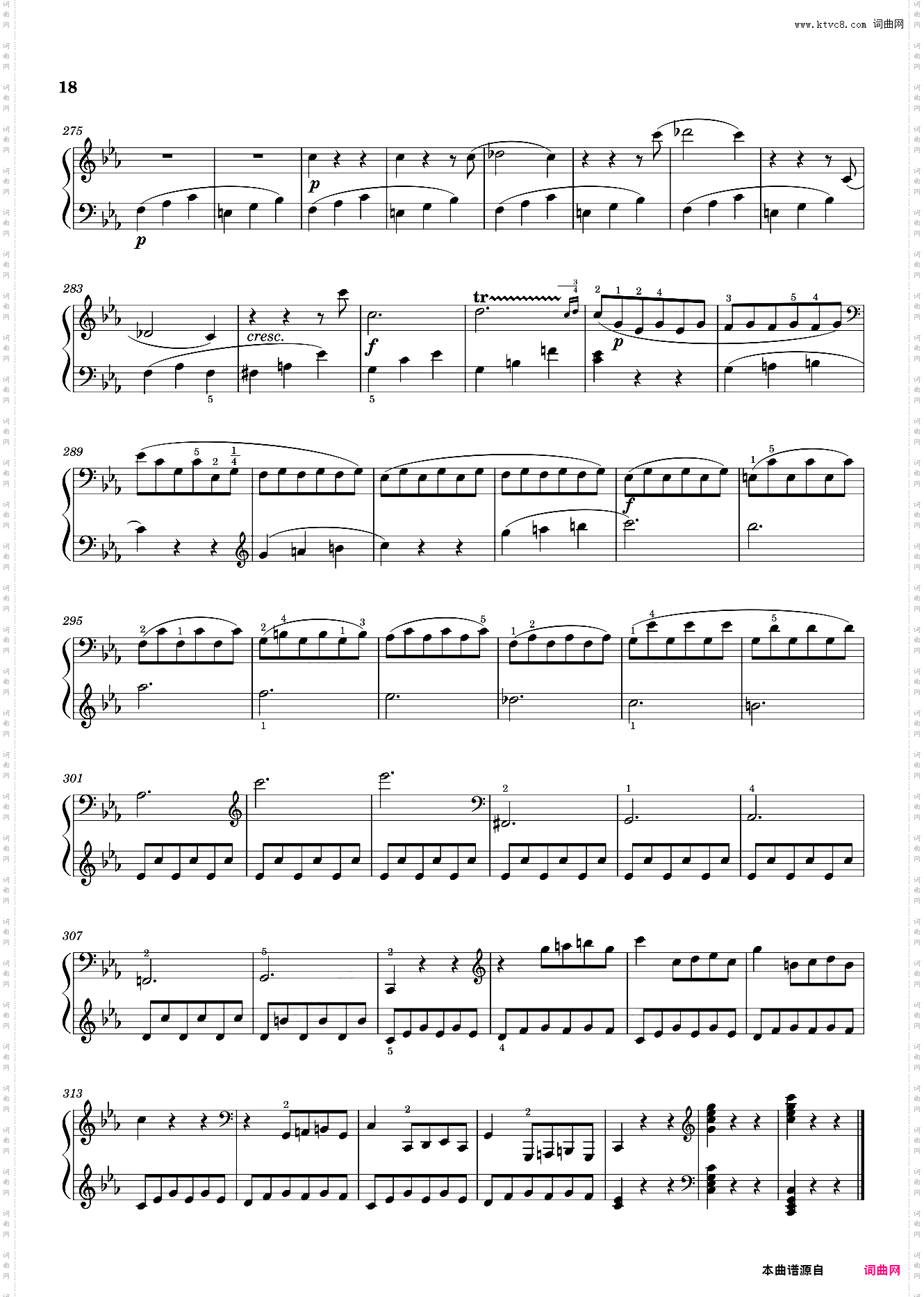 莫扎特C小调第十四钢琴奏鸣曲 Sonata No· 14, 3rd Movement K· 457