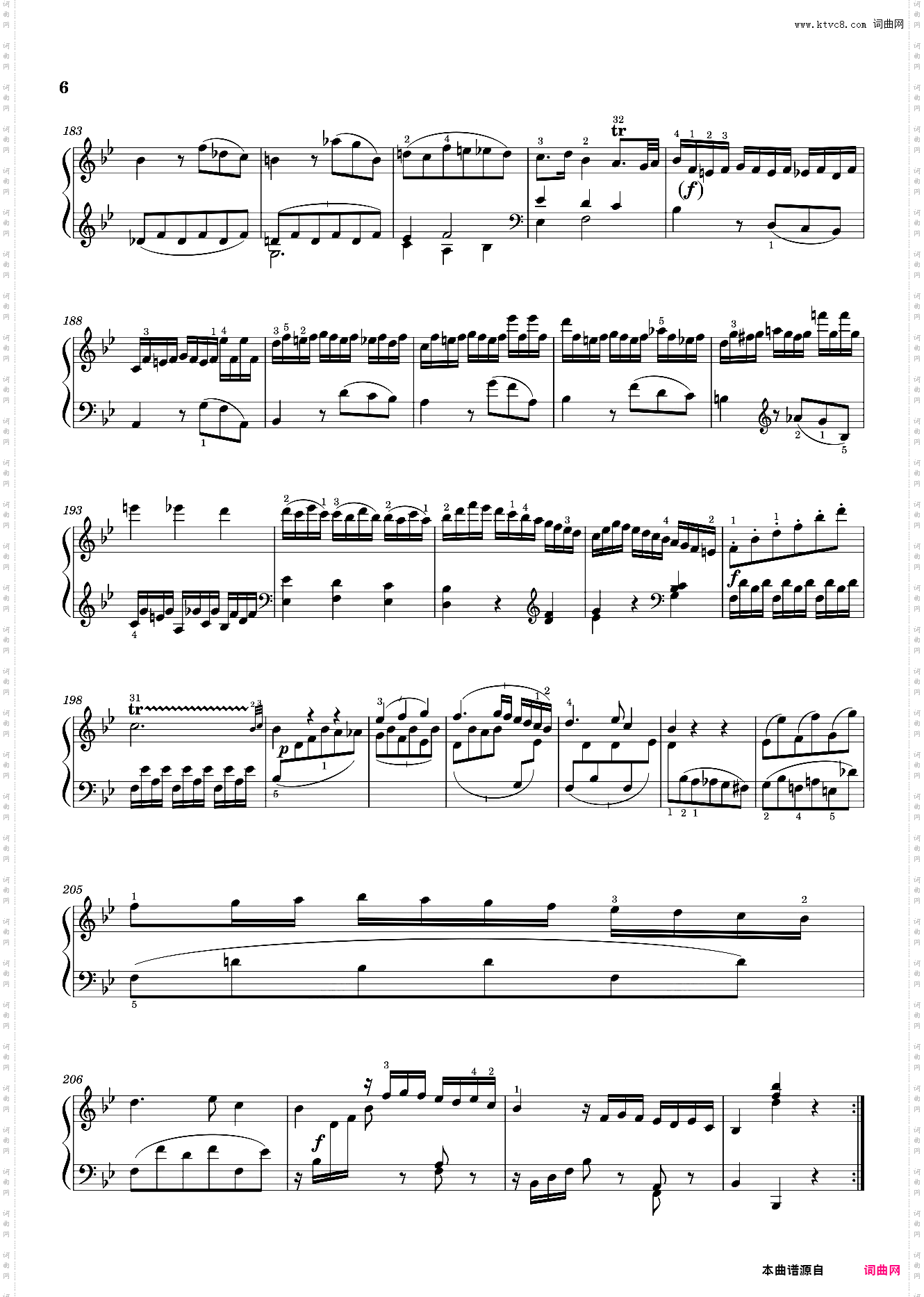 莫扎特第十七钢琴奏鸣曲 Sonata No· 17, 1st Movement K· 570
