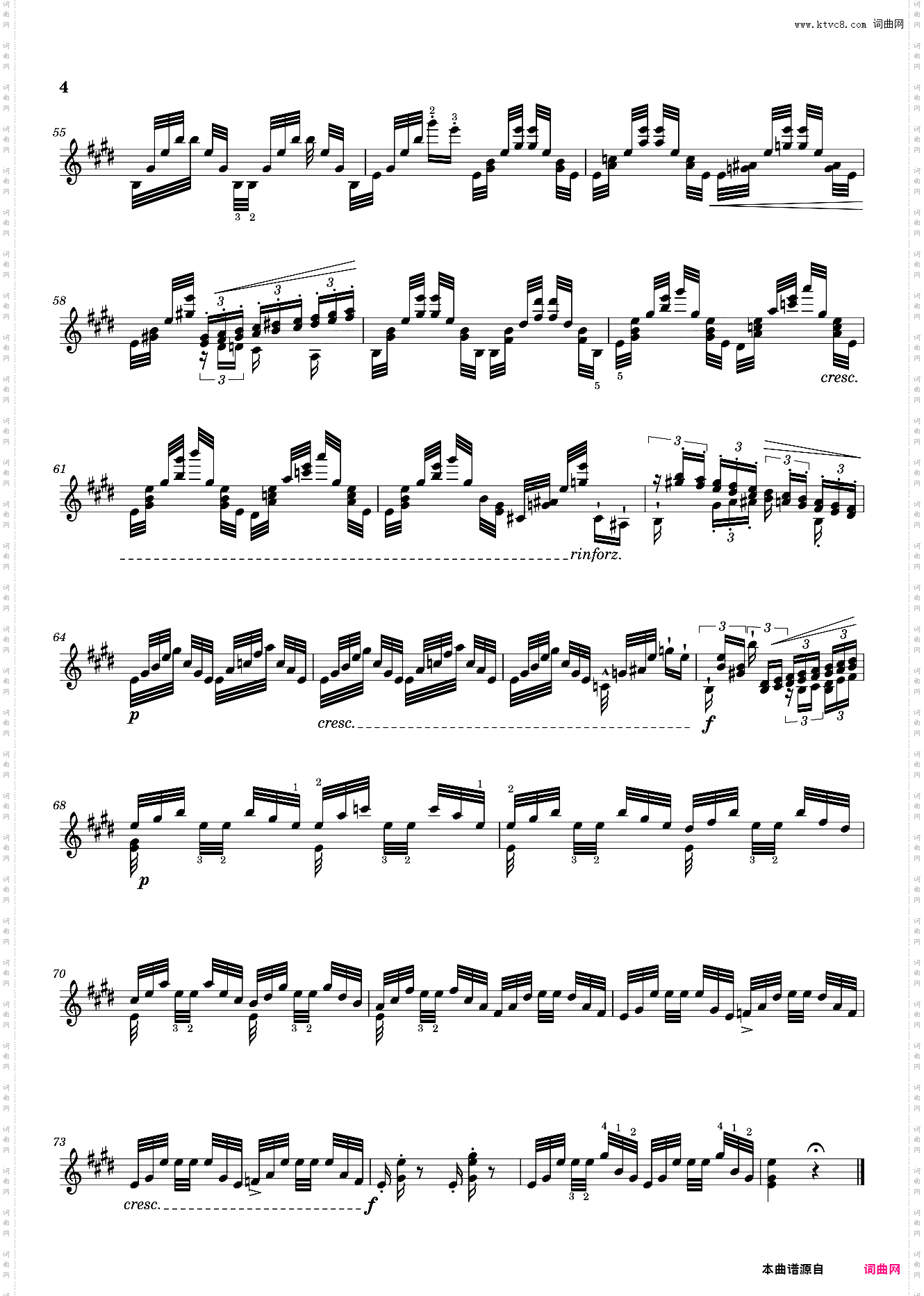 Grandes études de Paganini No· 4 Arpeggio